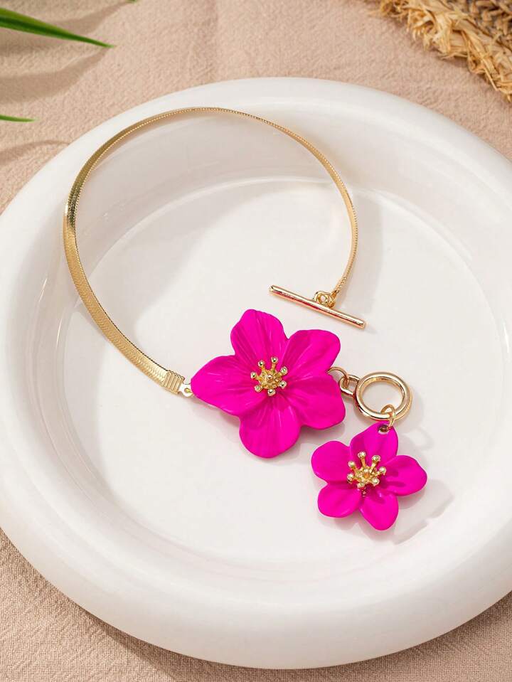 Floral anklet