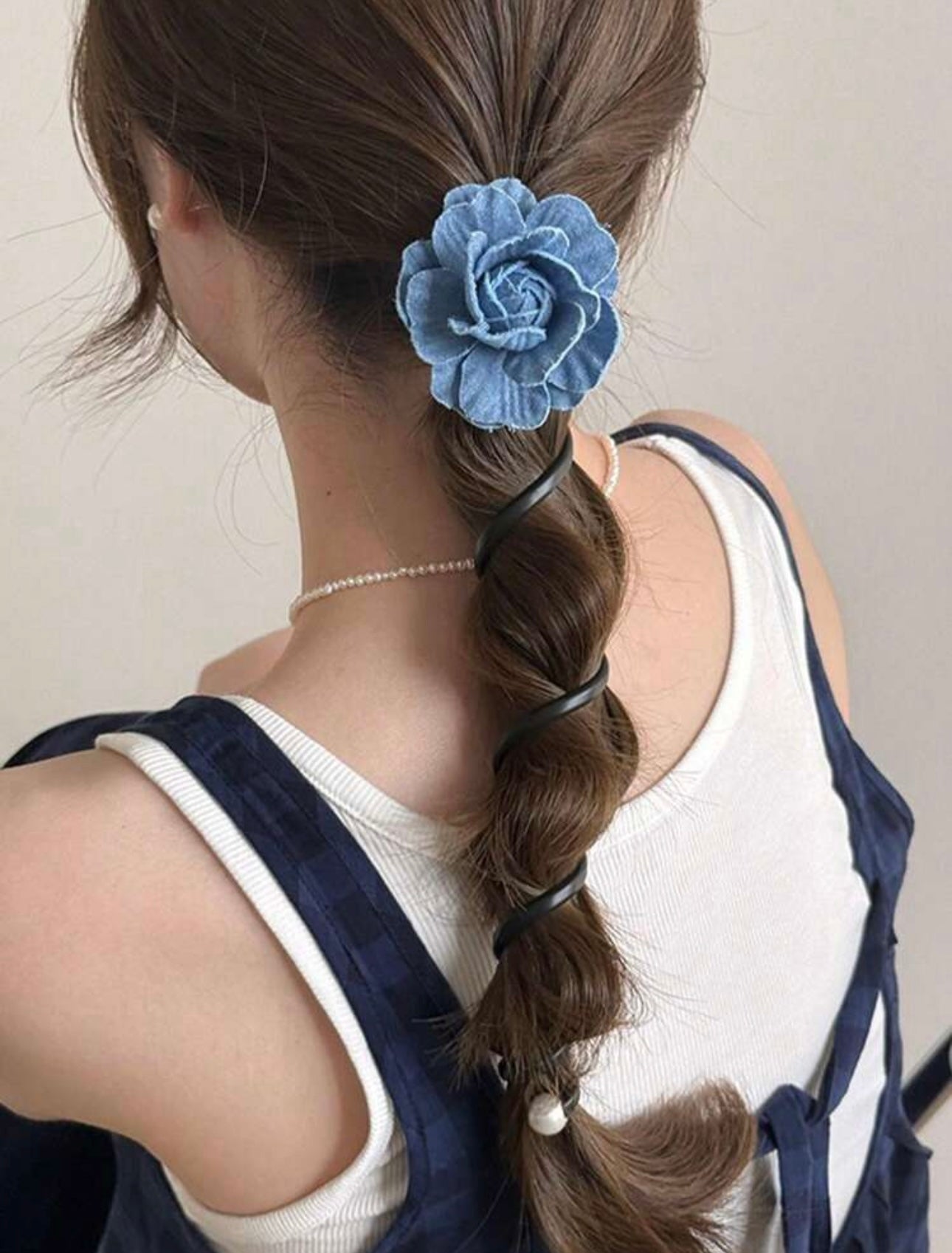 Denim Hair Rope H50