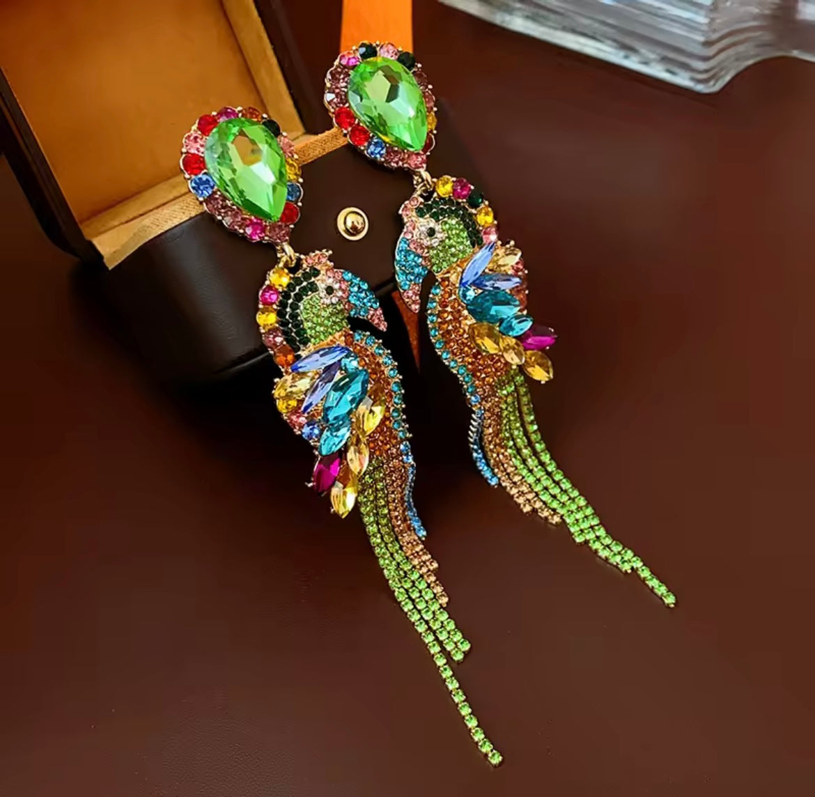 J9 Parrot Earings