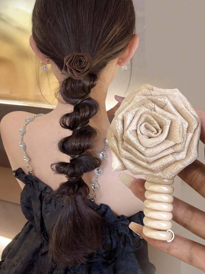 Dry flower hair rope