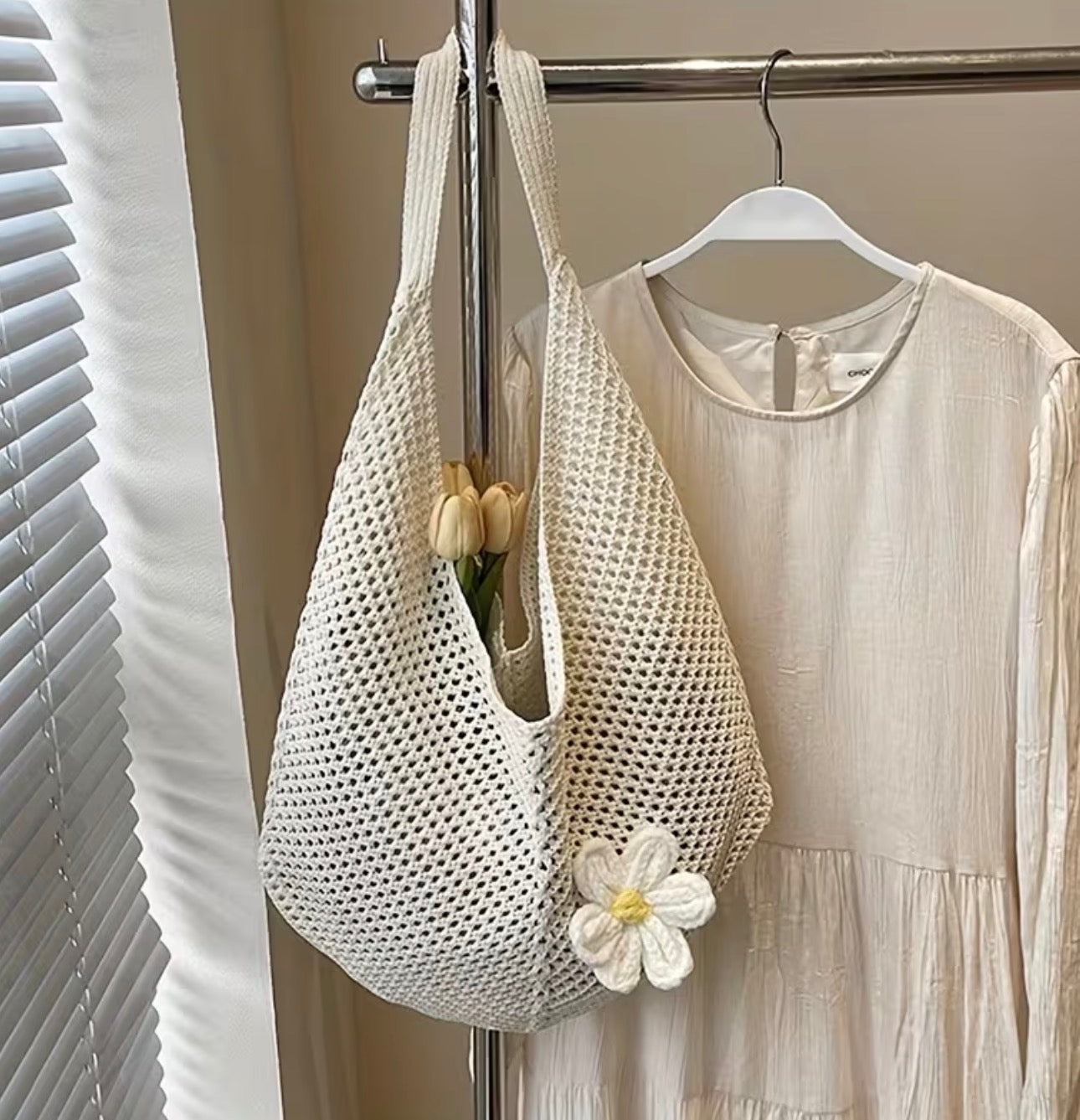 Beach knit bag