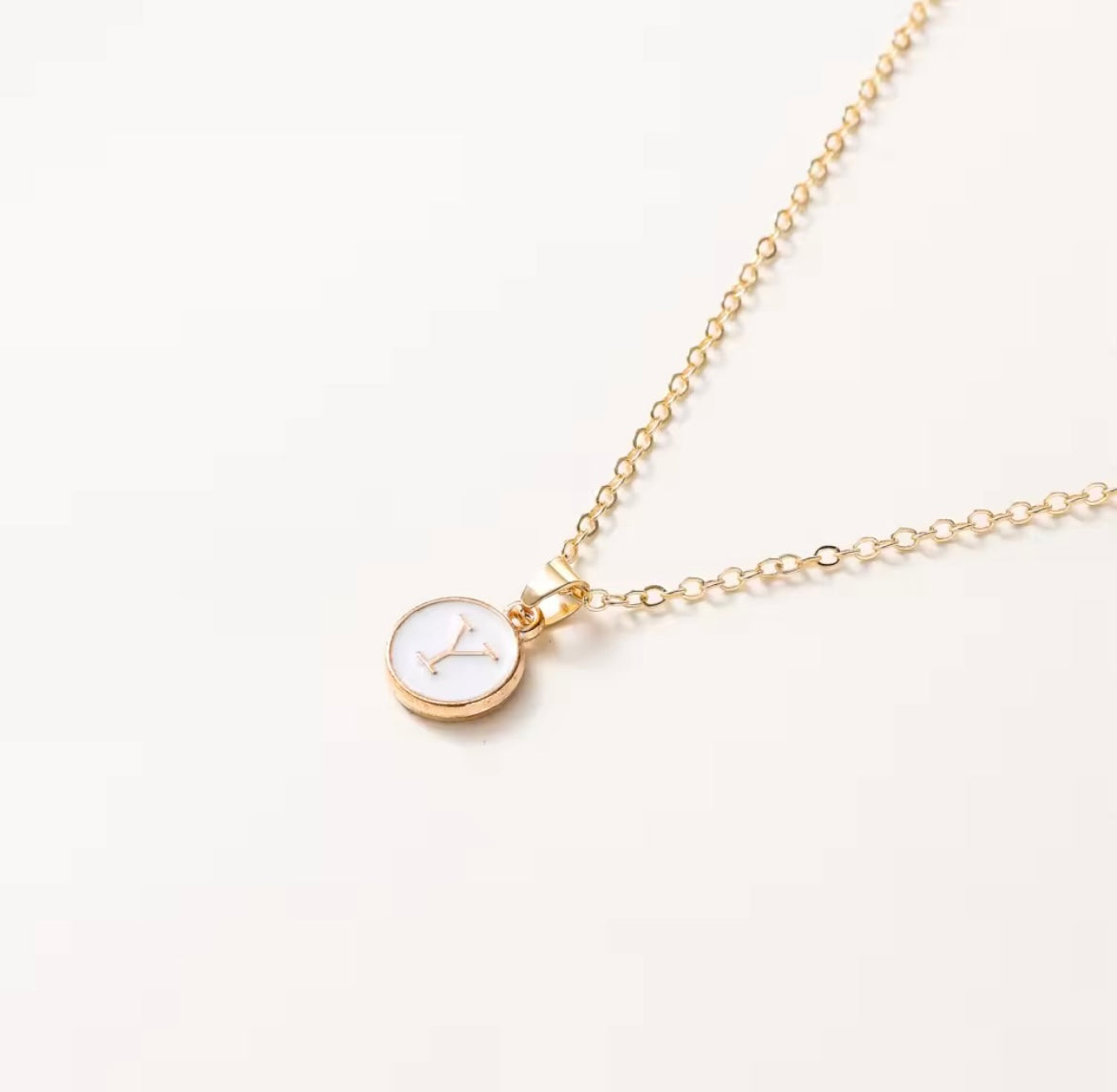 Letter Pendant Necklace