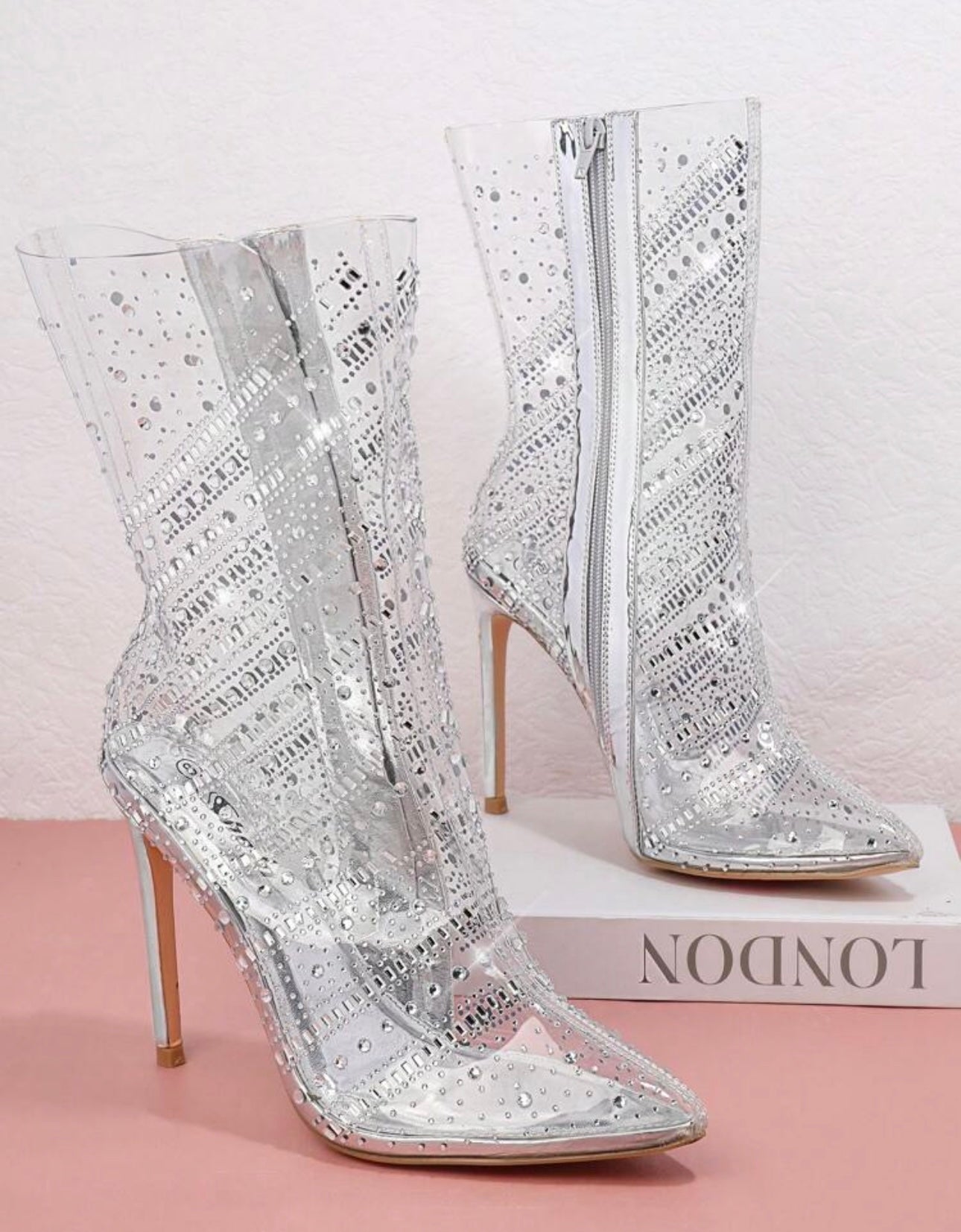 Women's Fashion Boots With Rhinestone