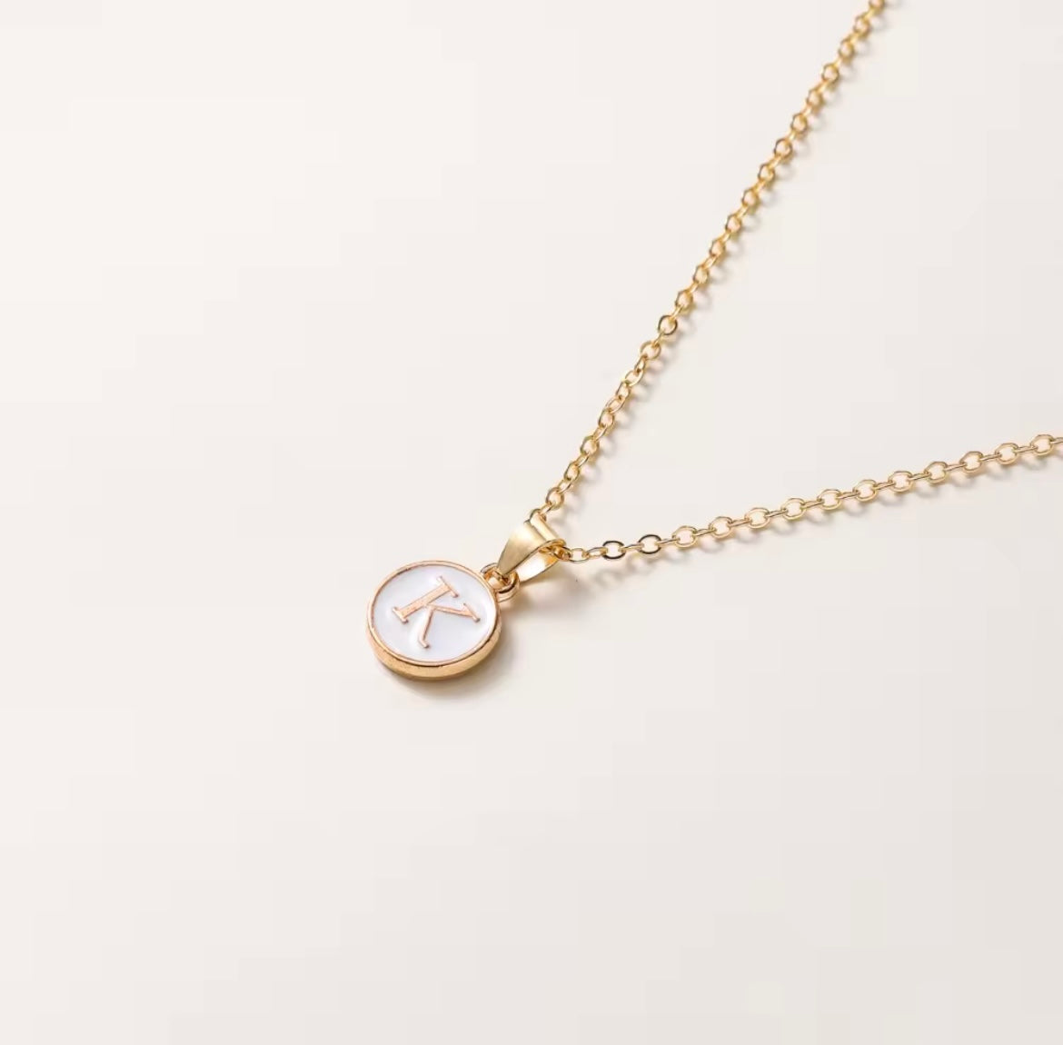 Letter Pendant Necklace