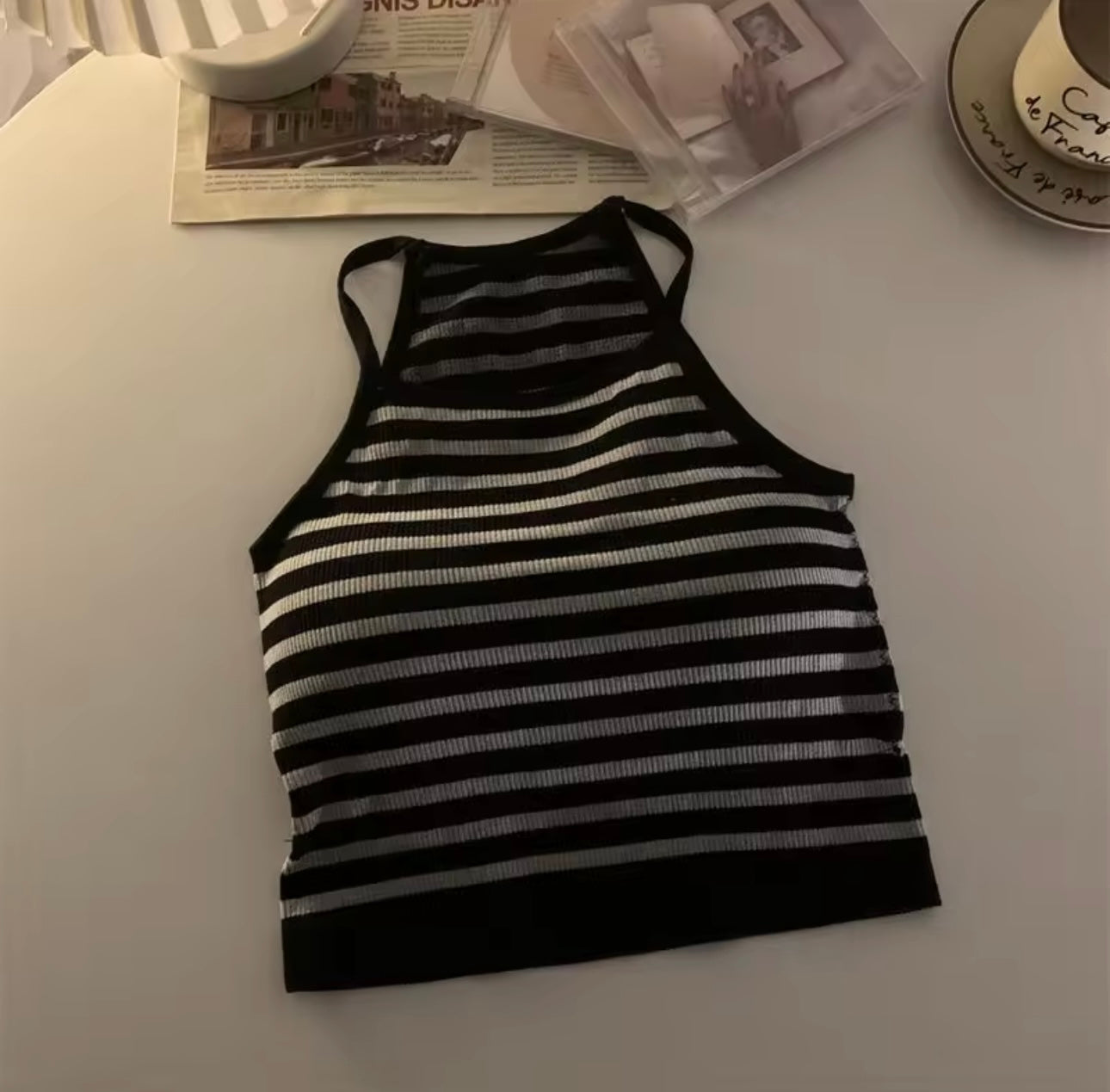 Stripe paded top