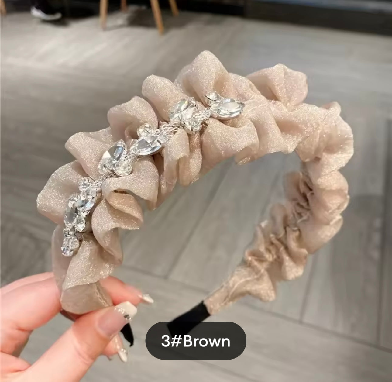 Frill stone hairband