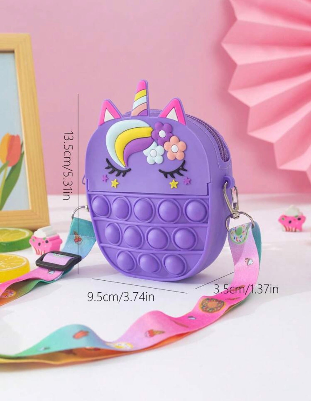 Girls Cartoon Unicorn Design Novelty Bag Cute