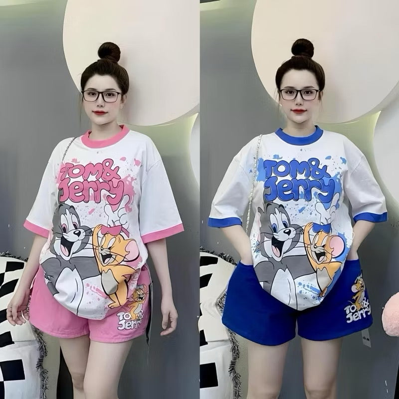 Tom and Jerry shorts and tshirt