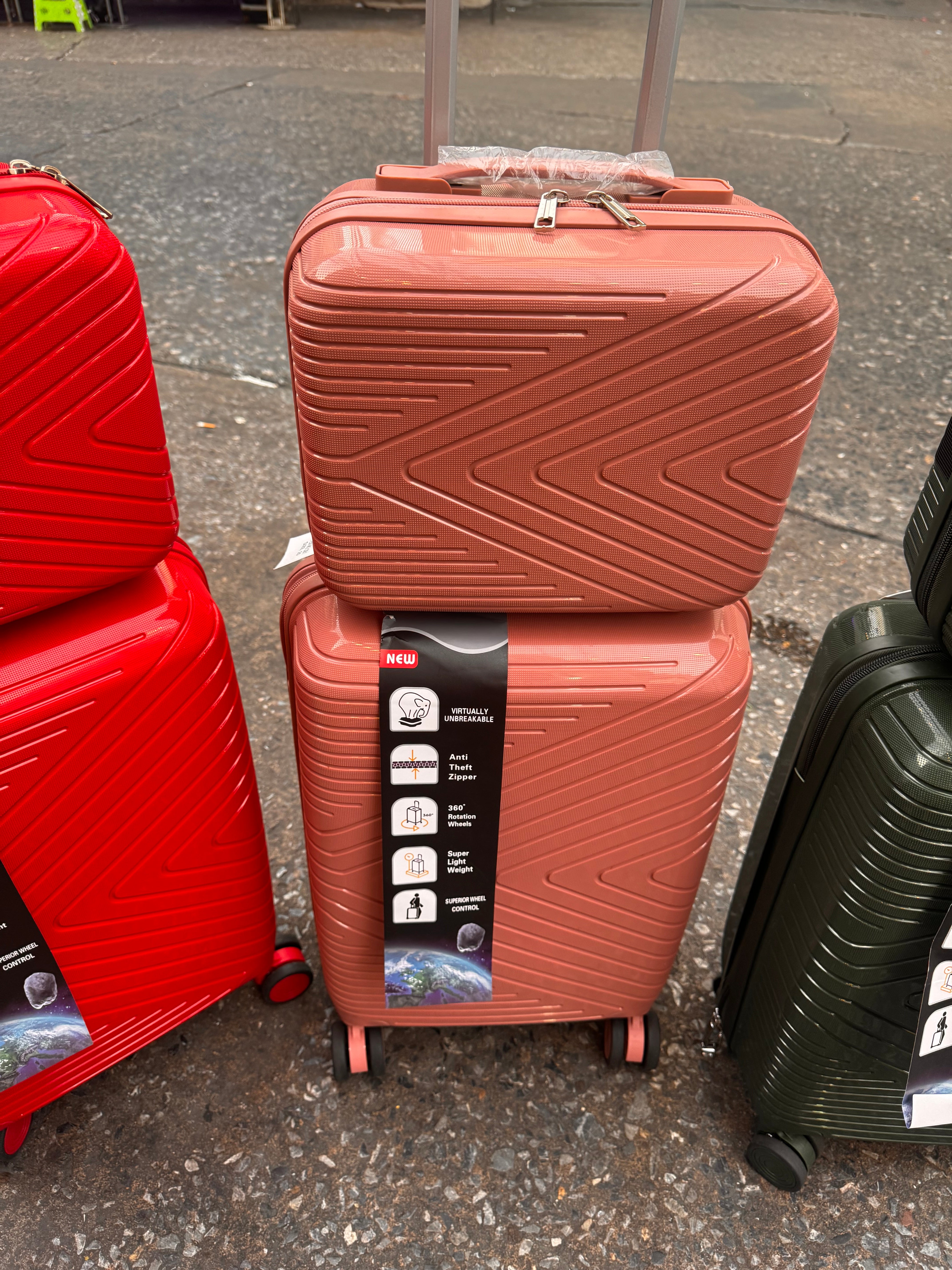 Double 2 pc vanity cabin luggage