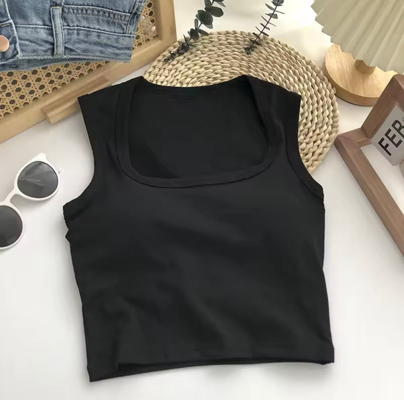 Studio Paded Crop Top