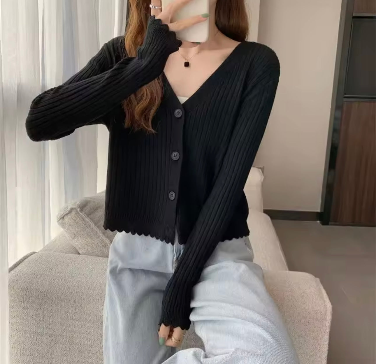 Buttoned Sweater