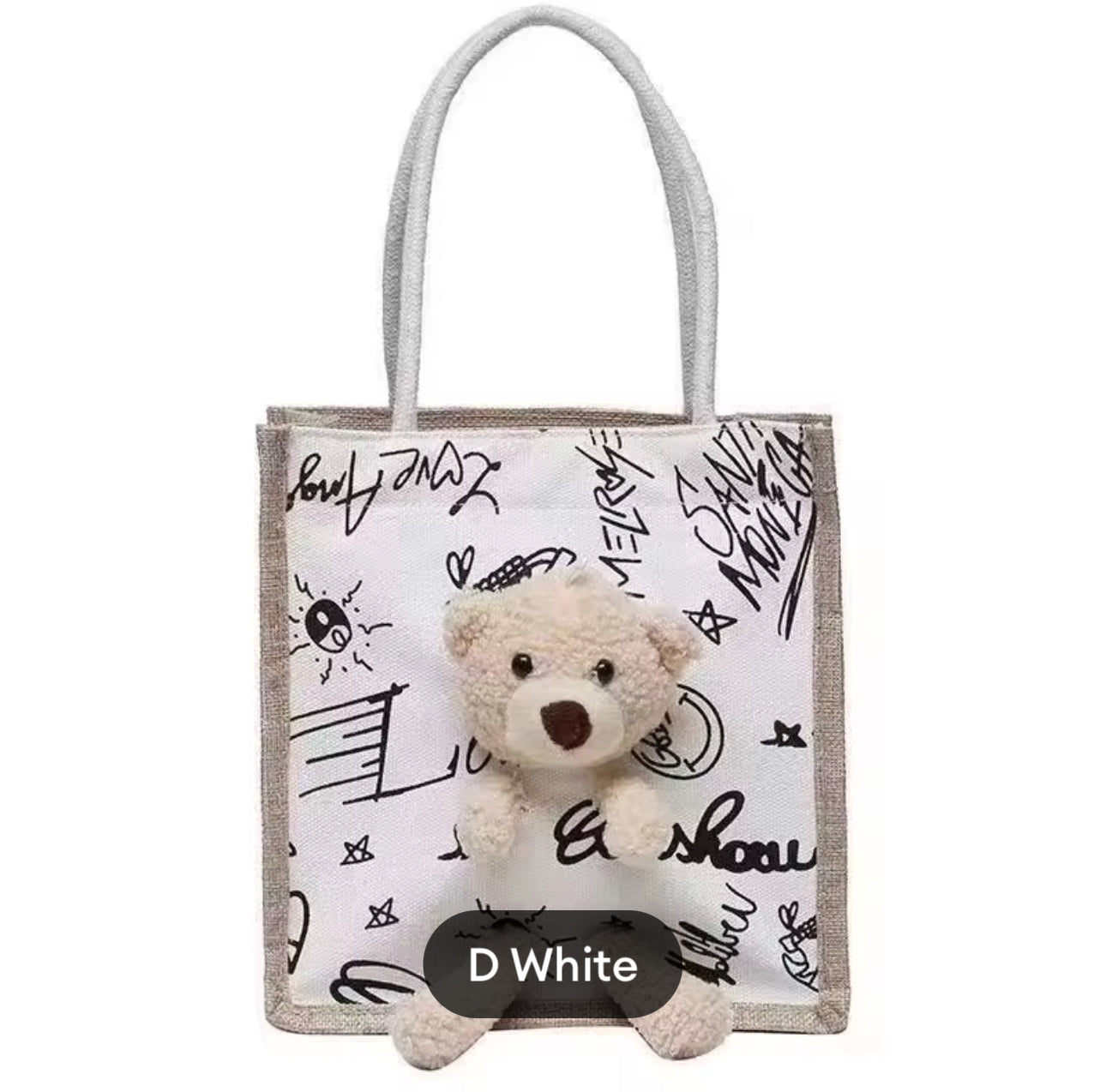 Canvas Teddy Bag