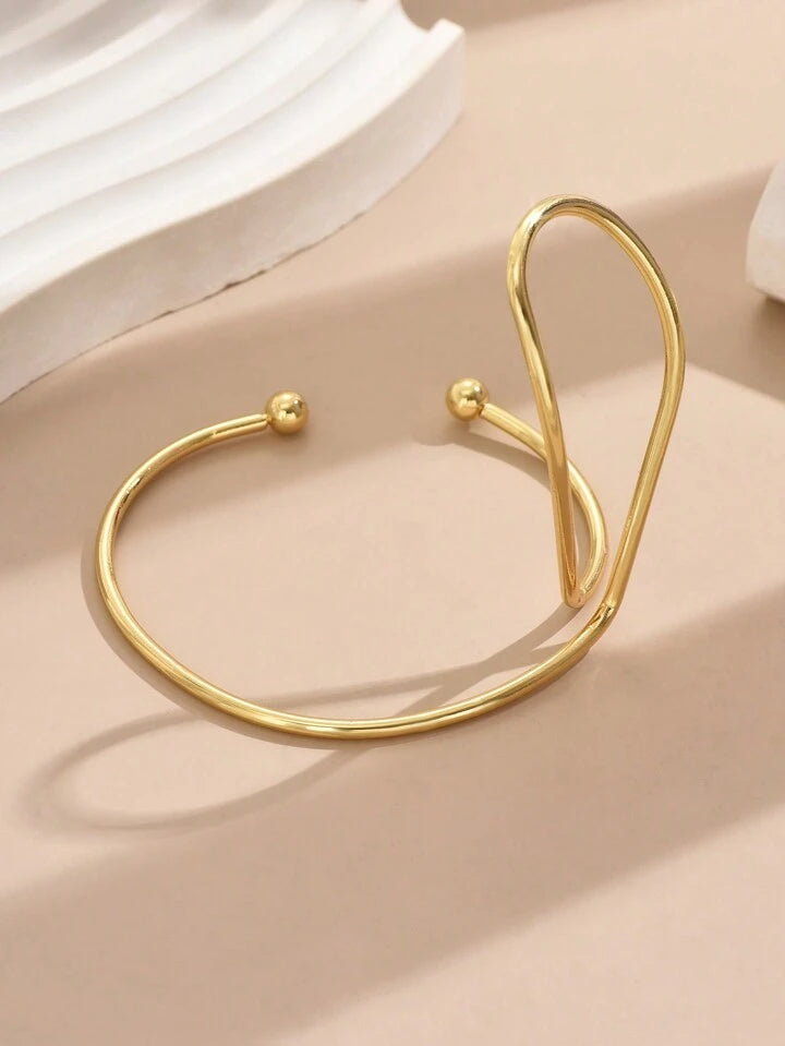 1pc Exaggerated Geometric Style Bracelet For Left Hand Women