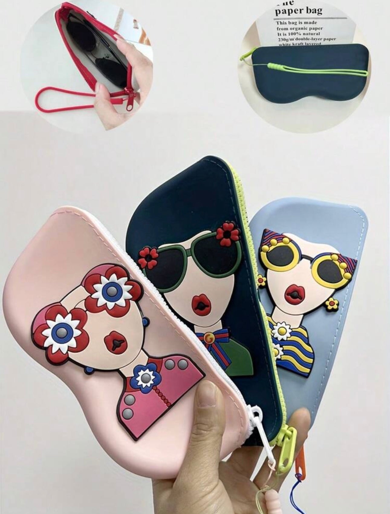 Silicon sunglass case