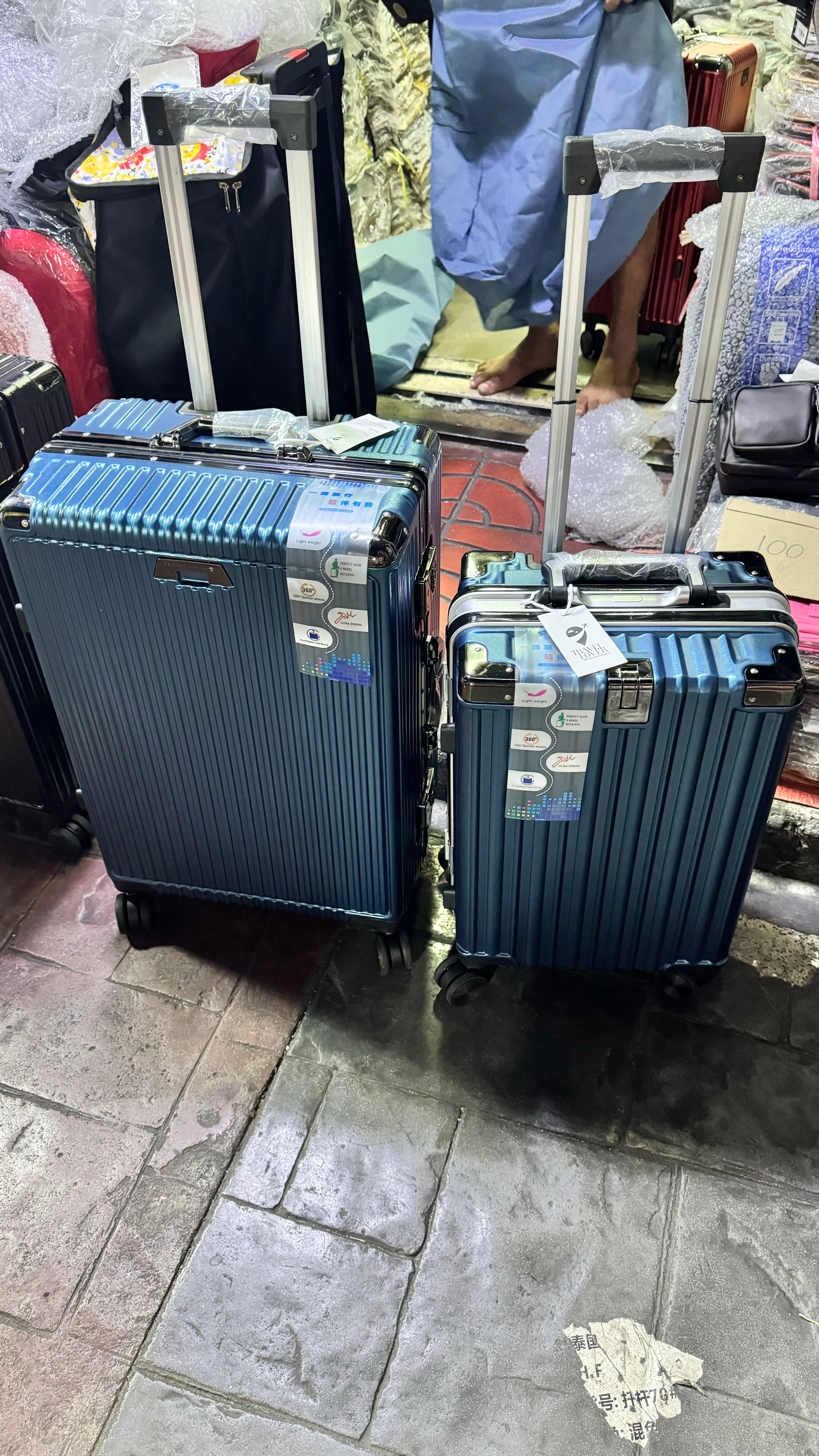 Blue Luggage Set