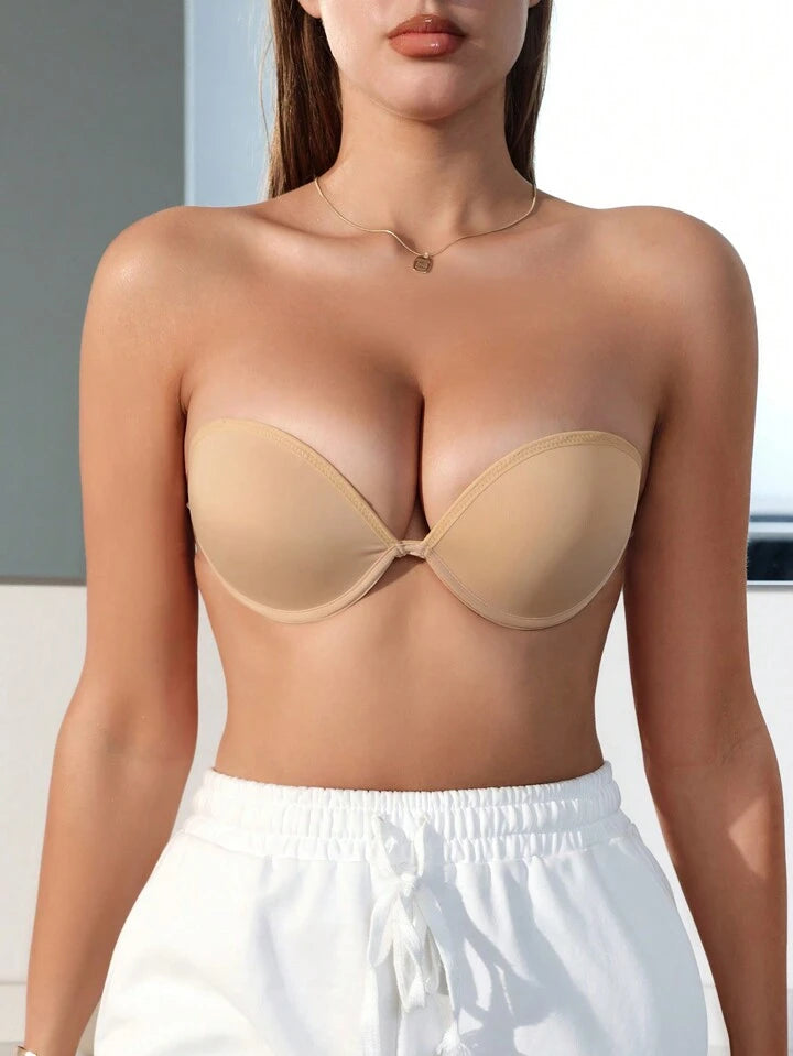 Invisible strap bra