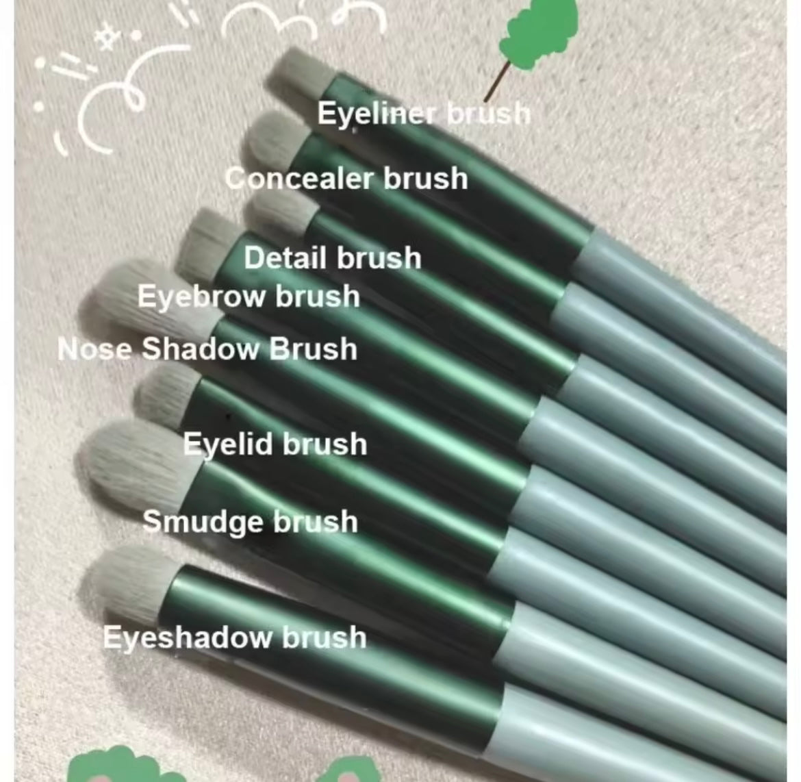 Brush set (13pc set with pouch)