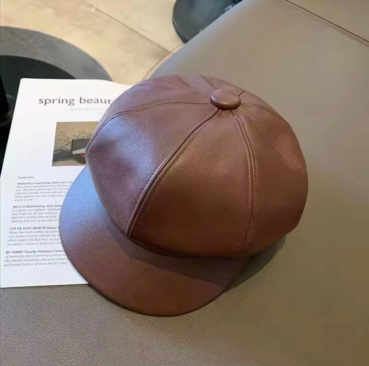 Leather Cap