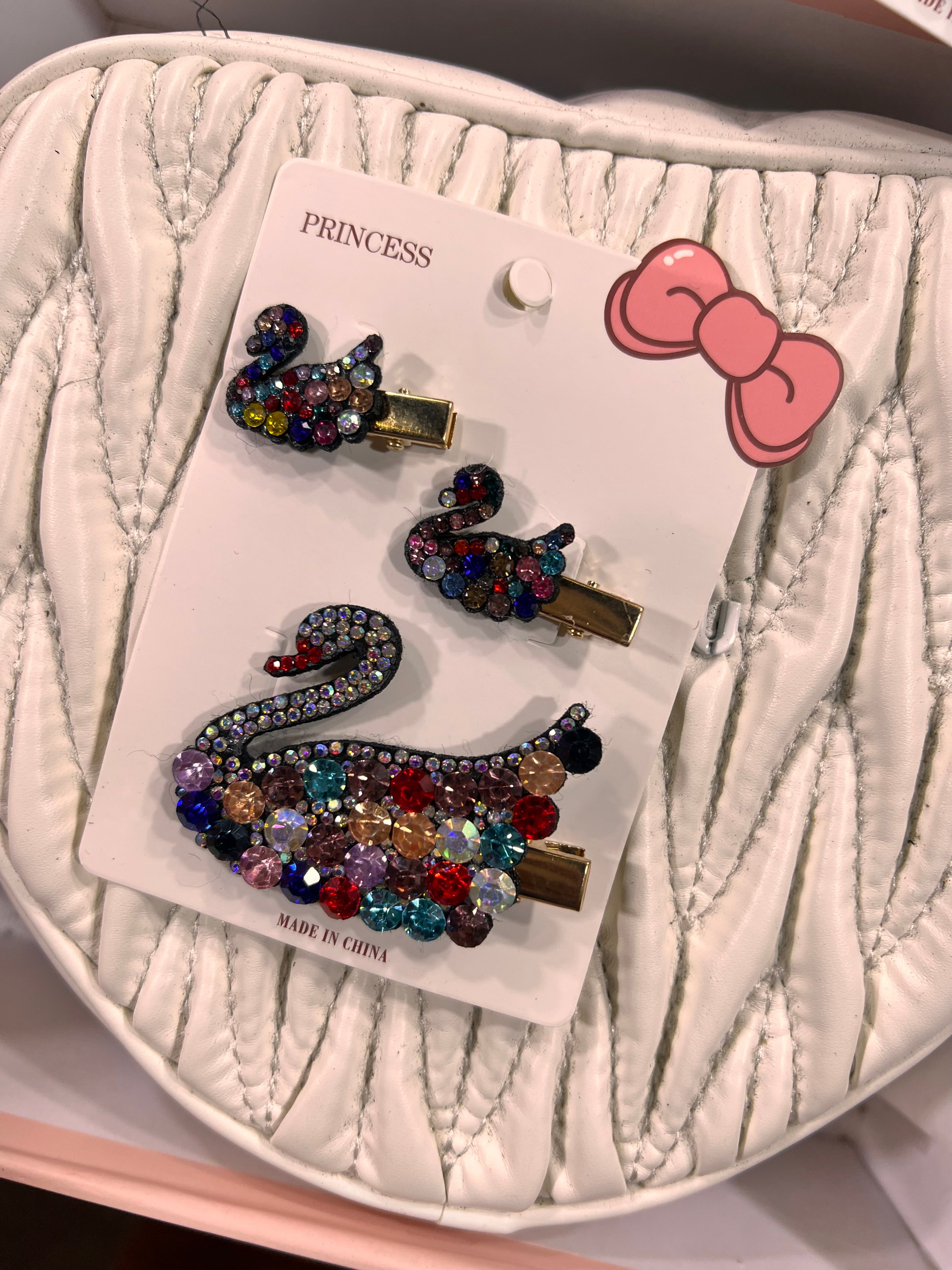 Swan Rhinestone Pin