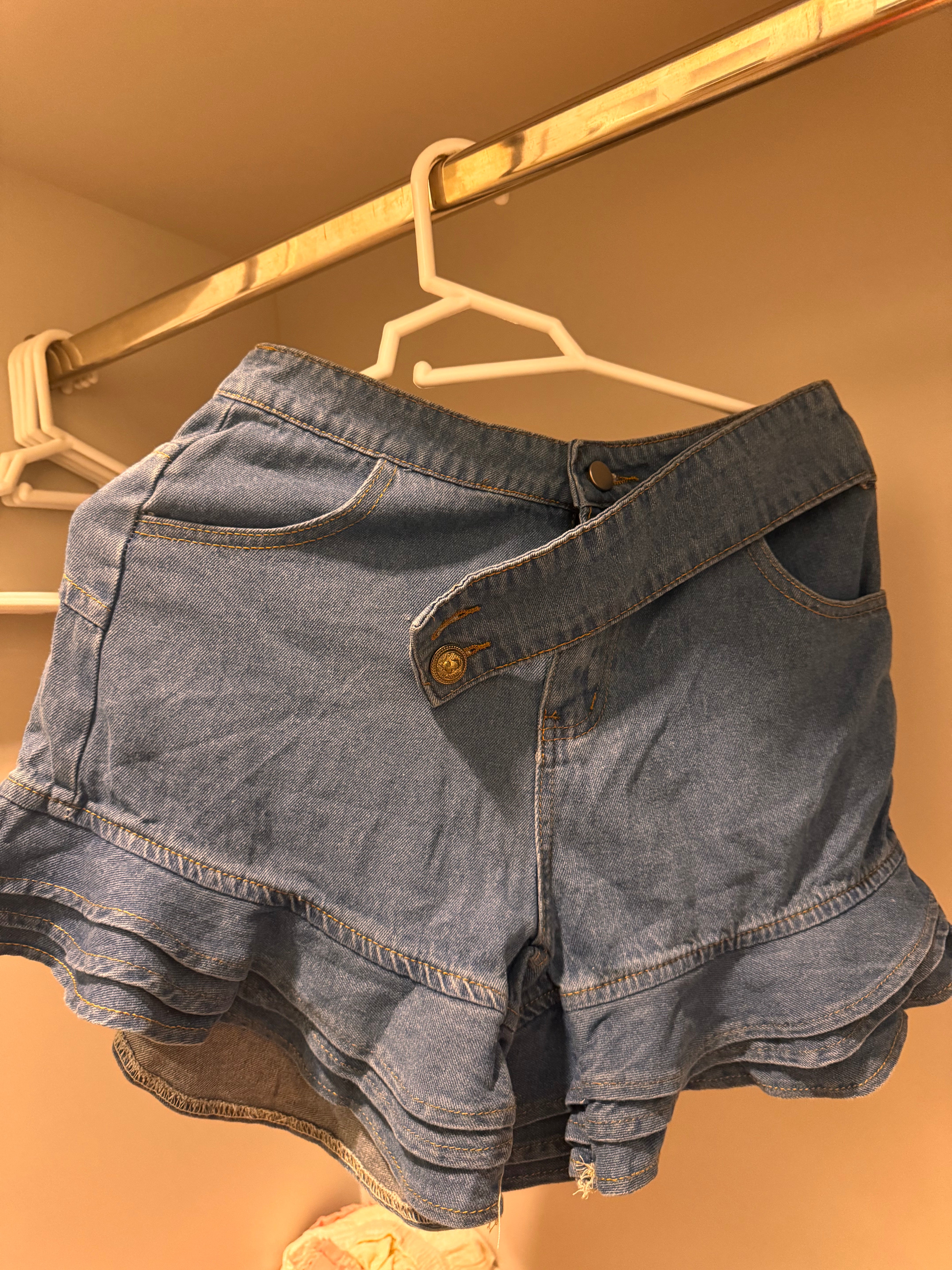 Designer denim shorts