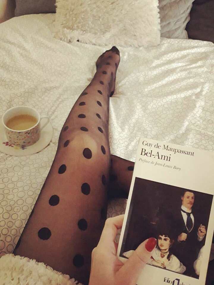 Polka dot stockings