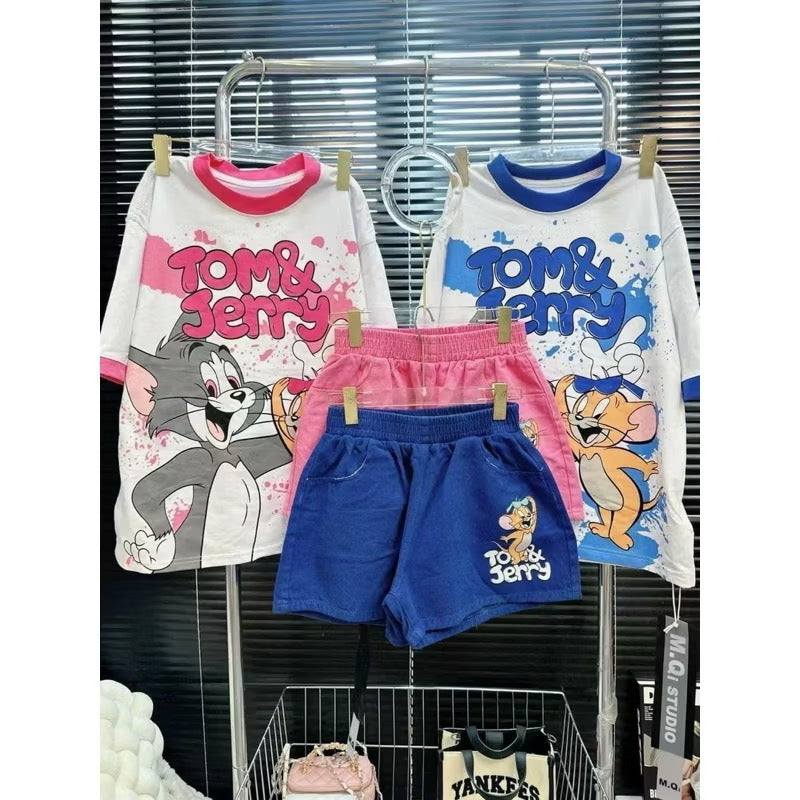 Tom and Jerry shorts and tshirt