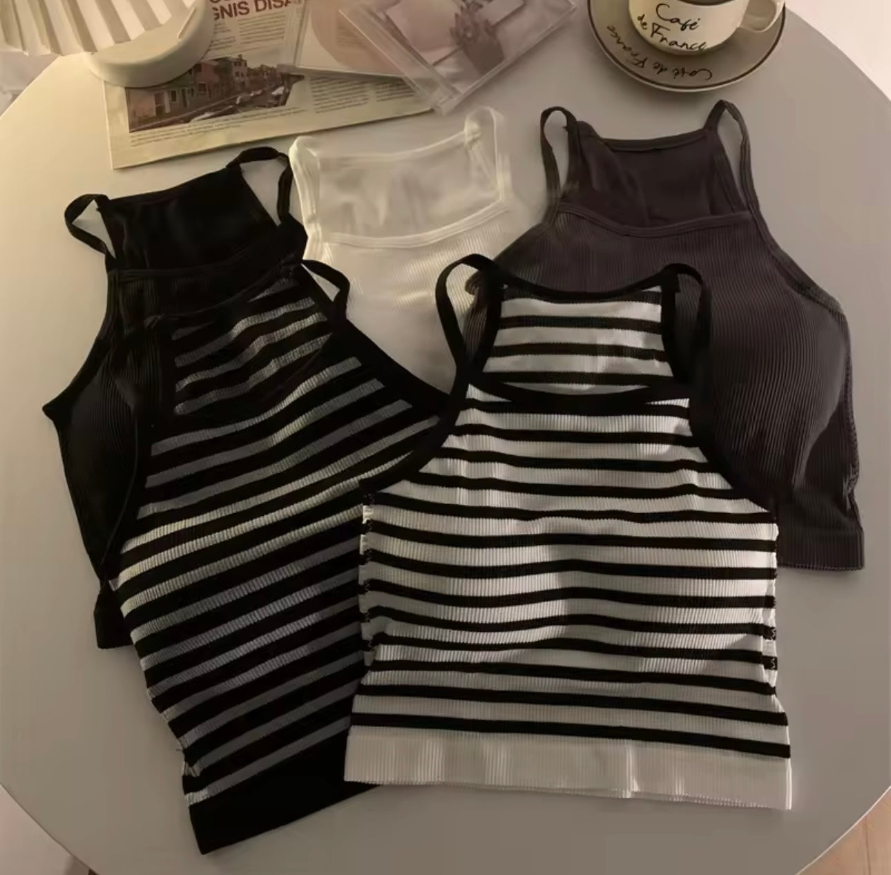 Stripe paded top