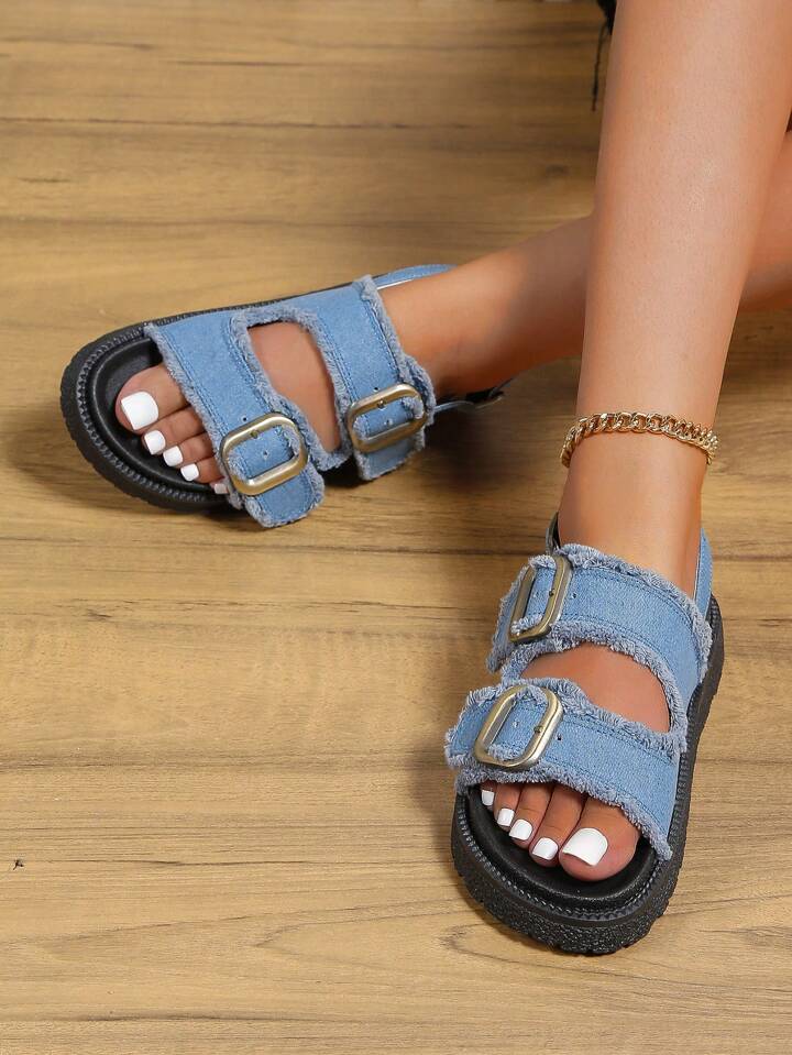 Denim Sandals