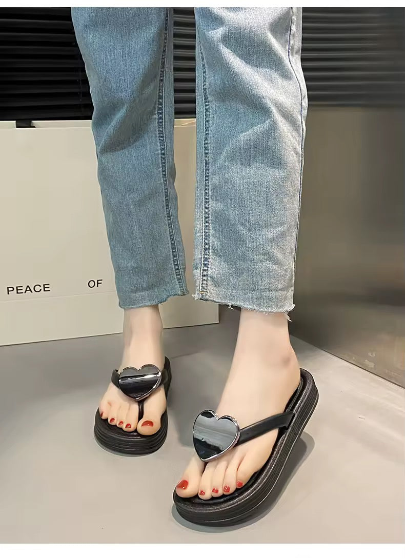 Heart high sole slips