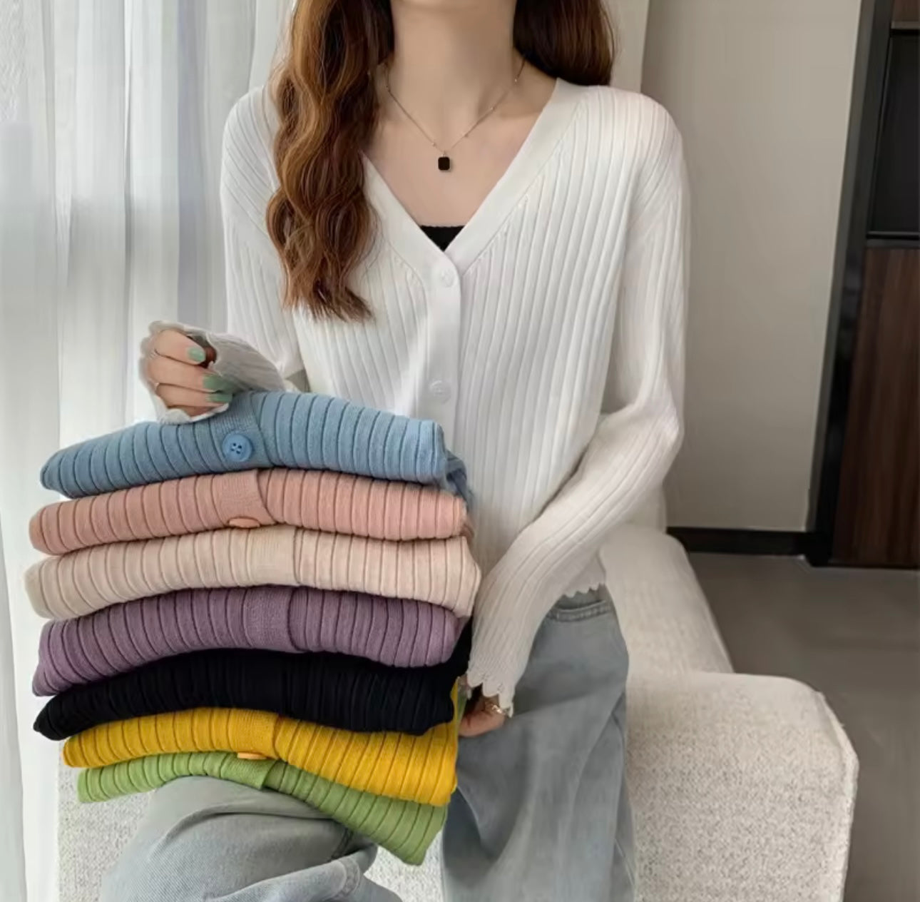 Buttoned Sweater