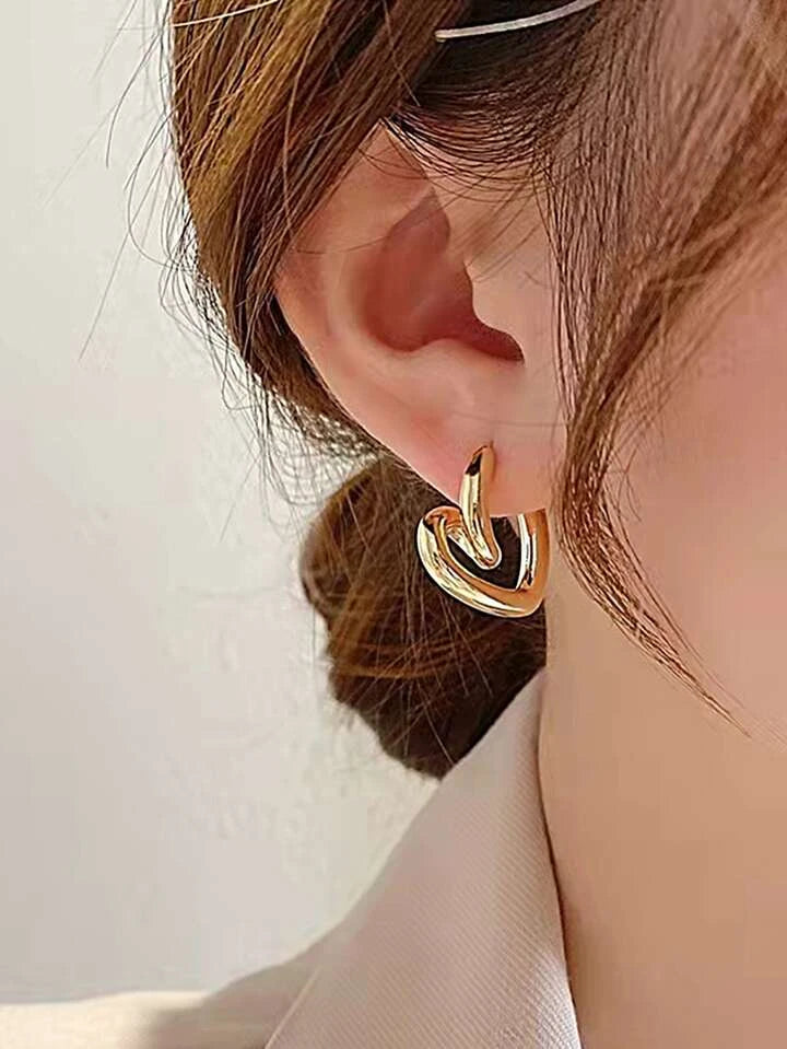 Heart design earings GE2