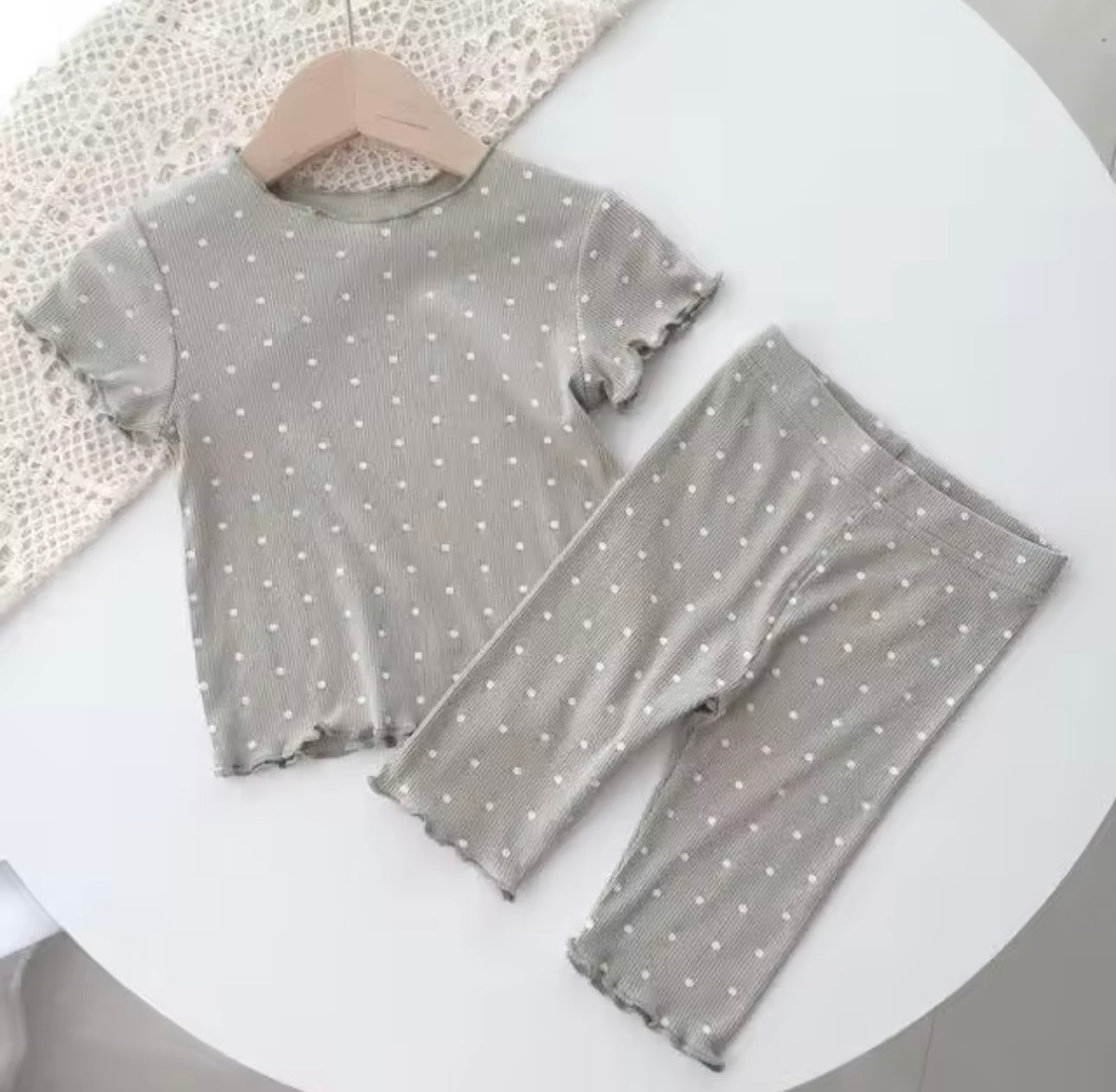 Polka dot kid set