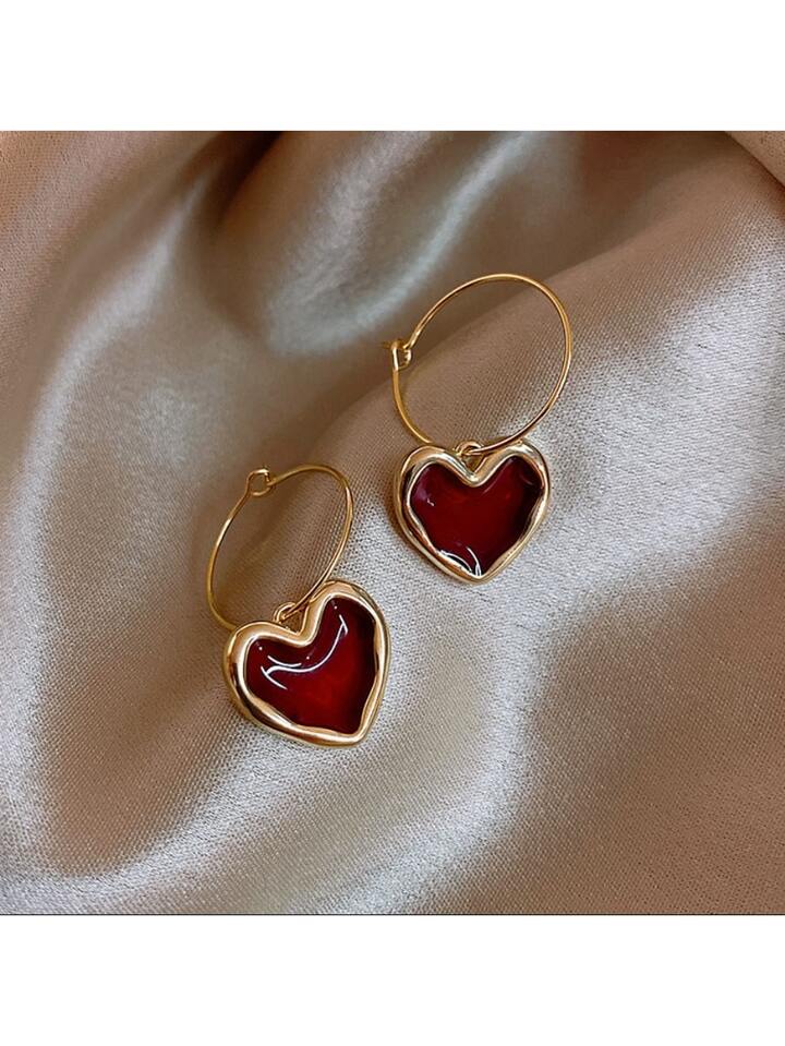 Red heart hoop GE5