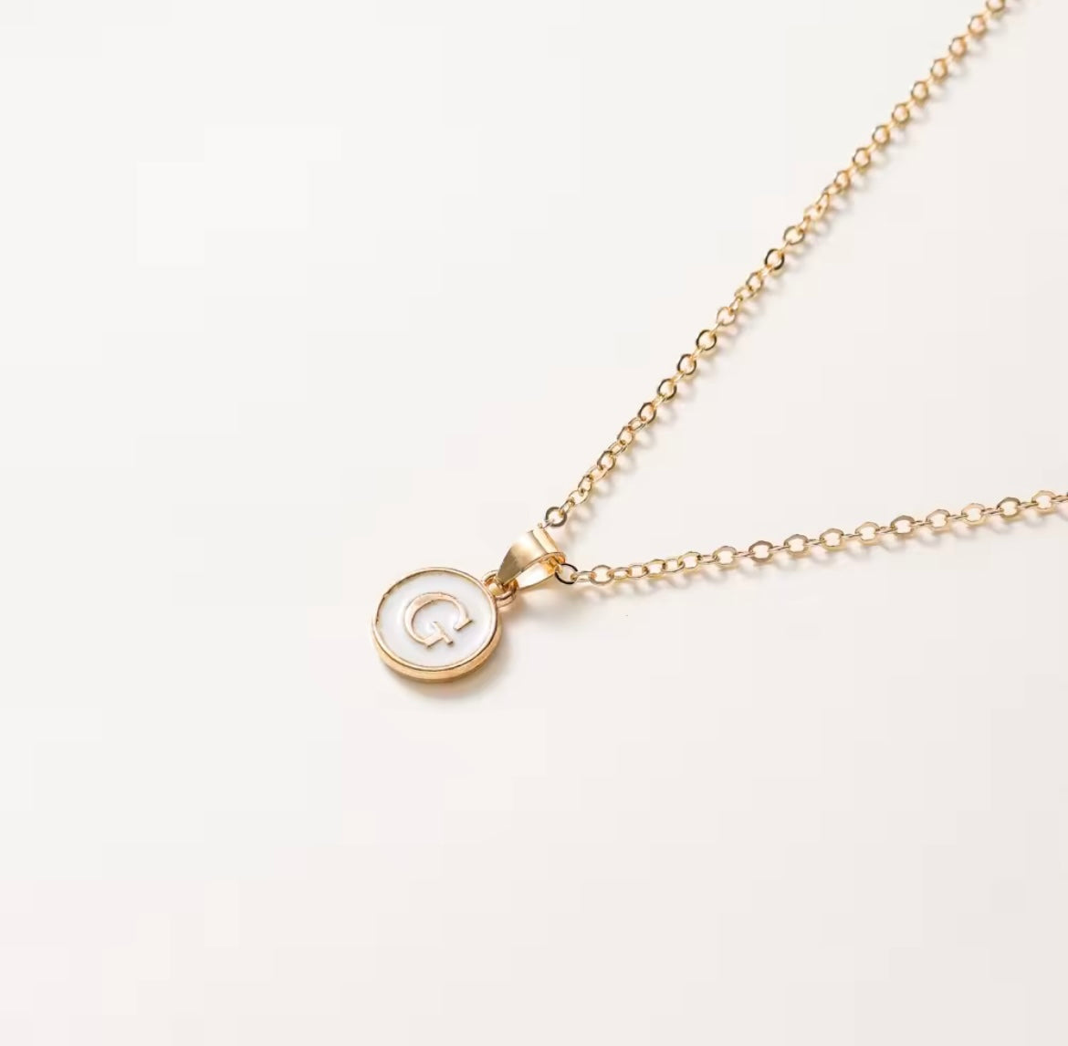 Letter Pendant Necklace