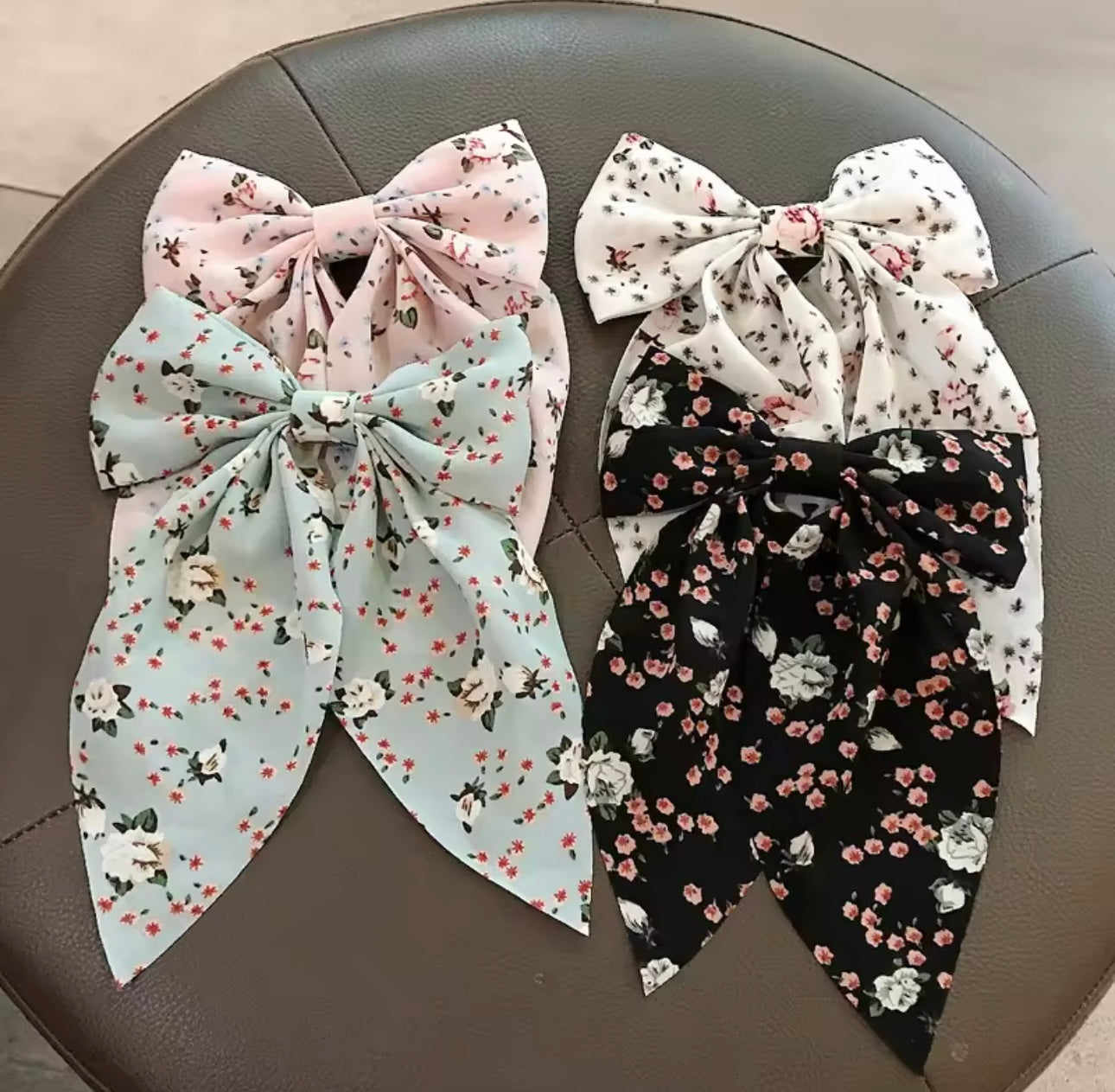 Floral Bow Clip FB1