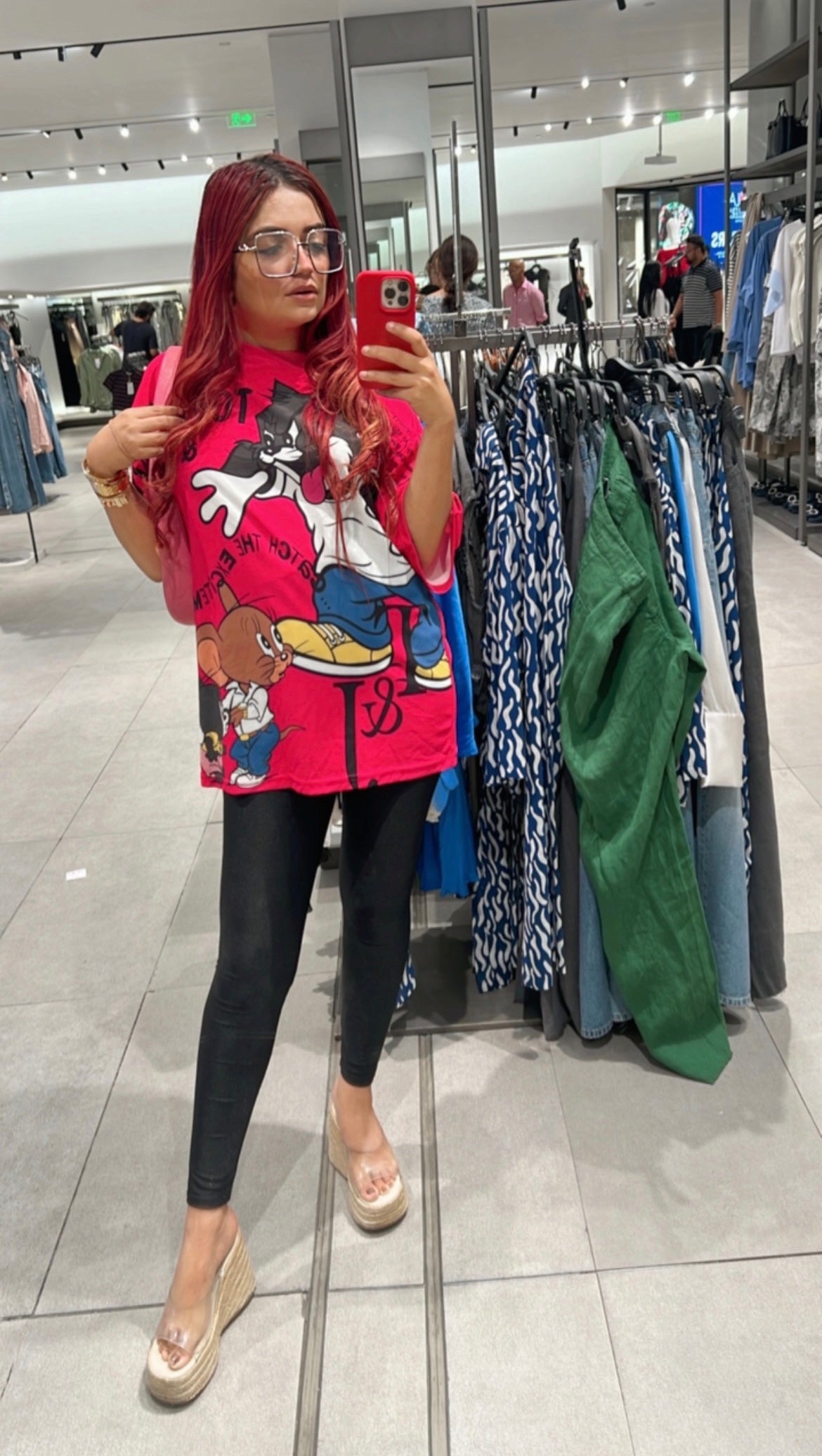 Tom & Jerry Tshirt with high waist Lycra Leggings