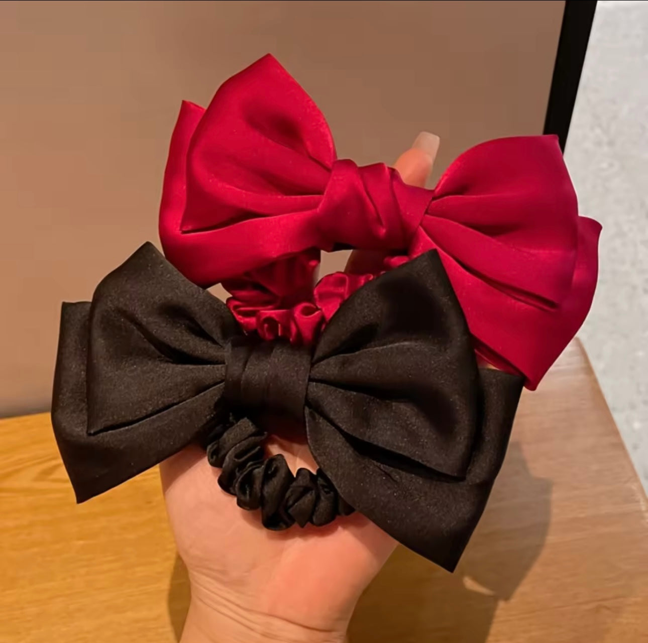 Satin Bow Rubber Band