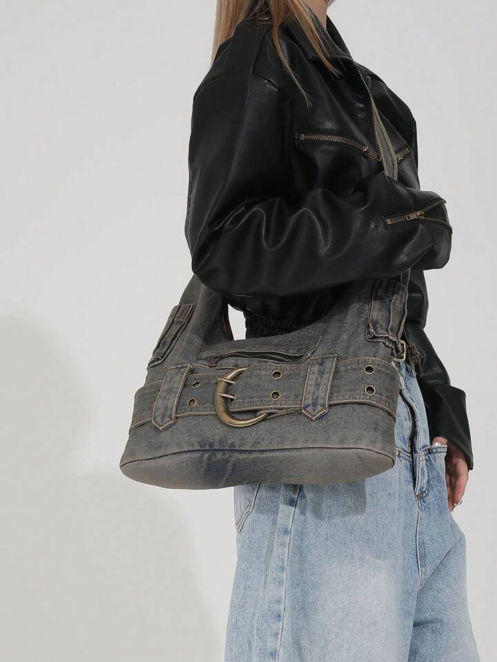 Retro Denim Bag