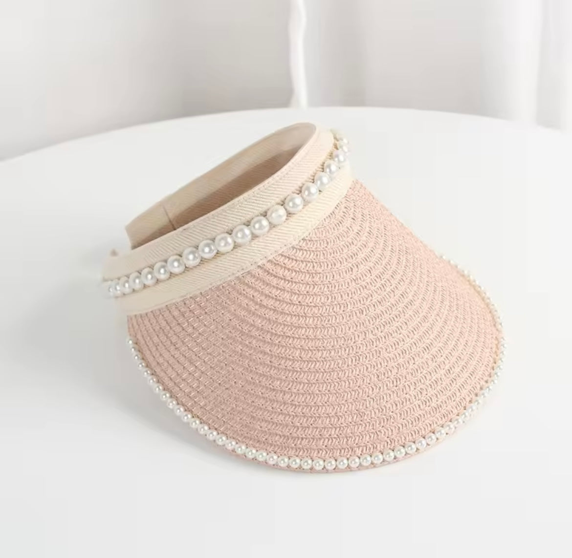 Pearl straw Cap