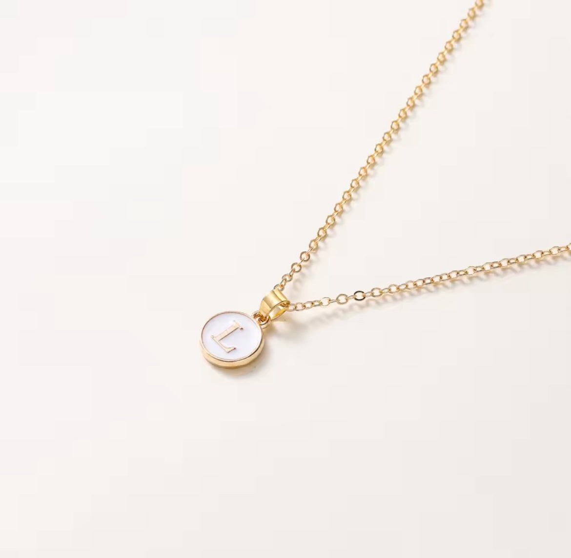 Letter Pendant Necklace