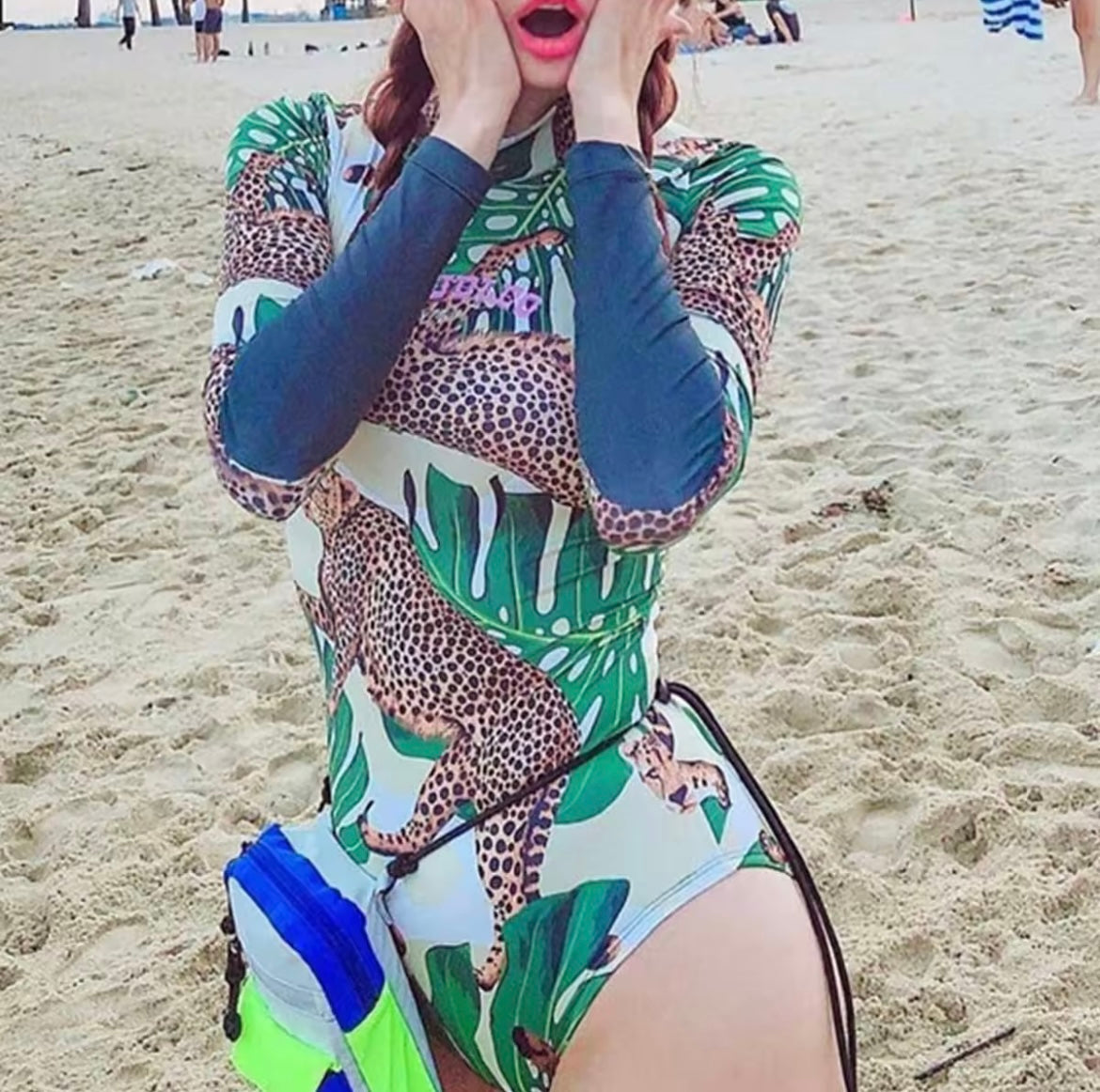 Tropical body suit