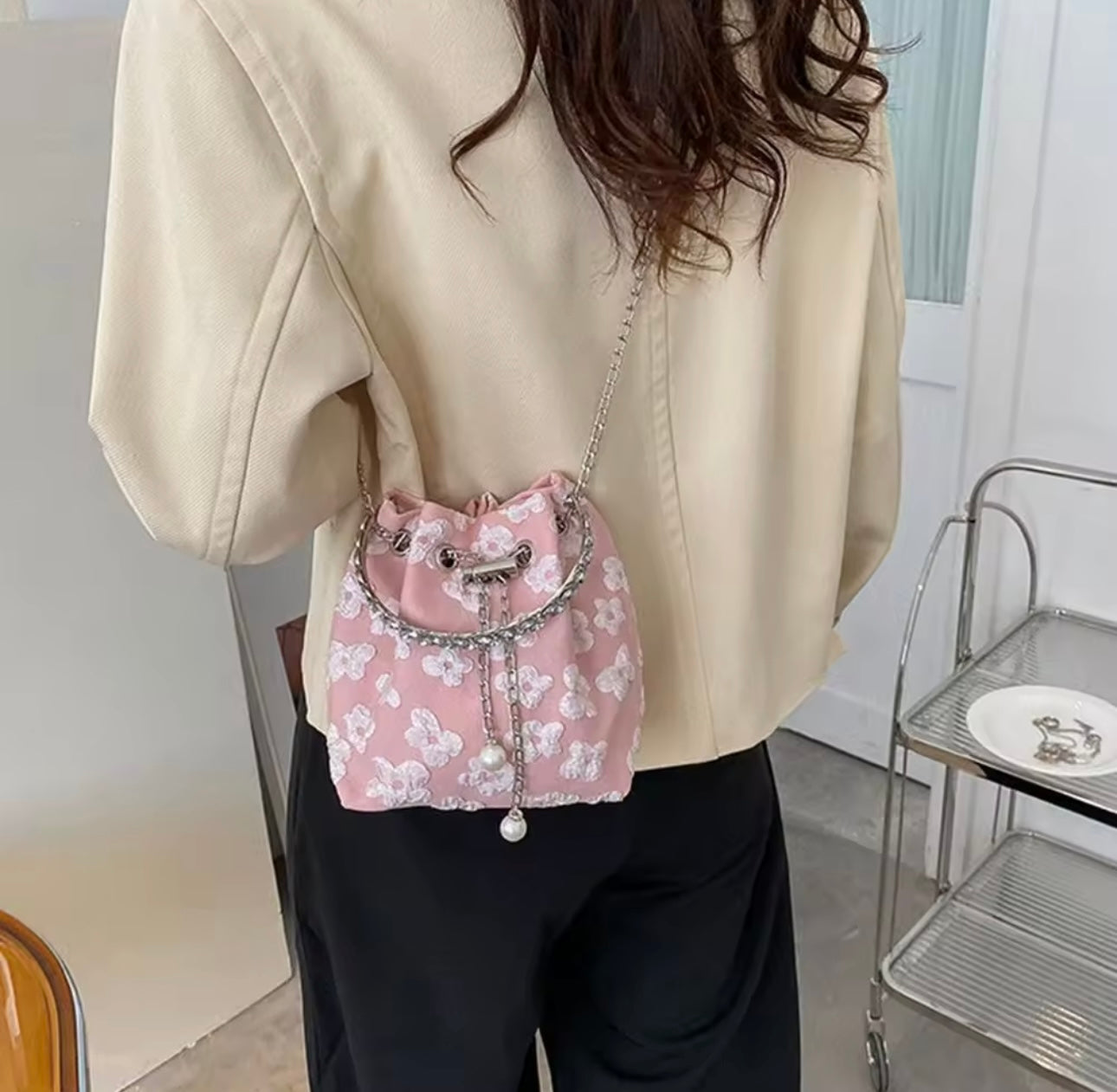 Korean floral bag