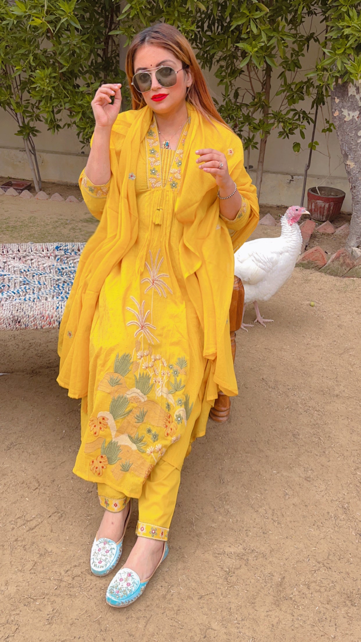 Yellow masakali suit