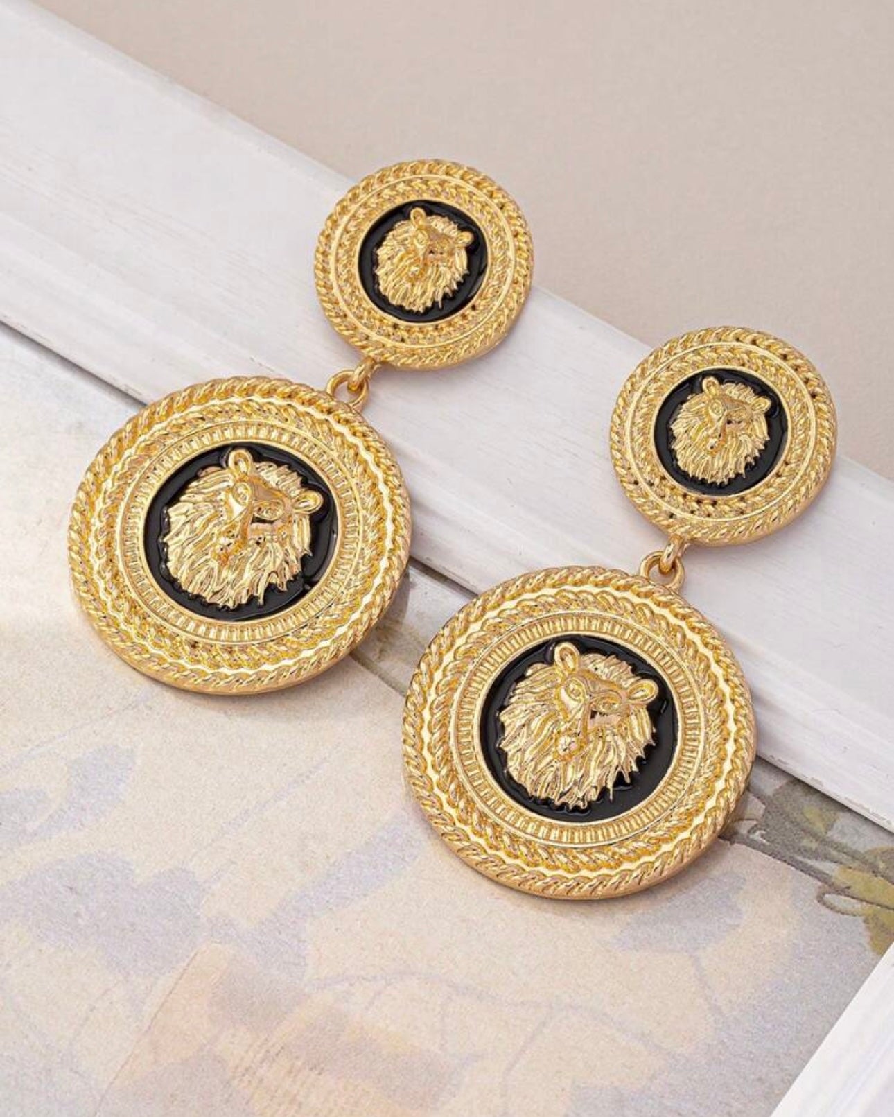 1 Pair Of Vintage Lion  Earrings For Daily Commuting And Participating In Parties