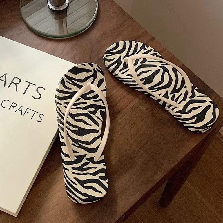 Zebra slippers