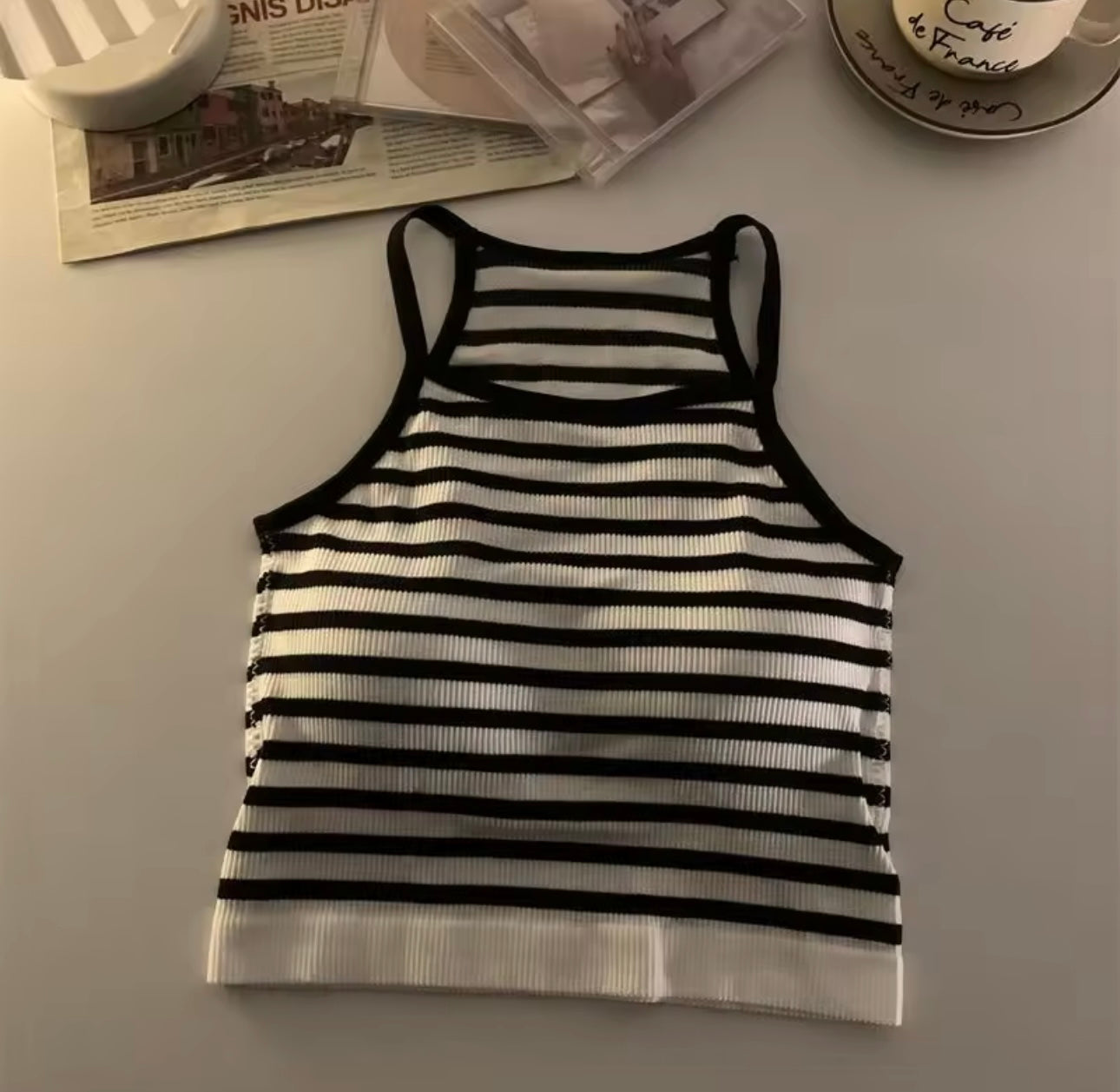 Stripe paded top