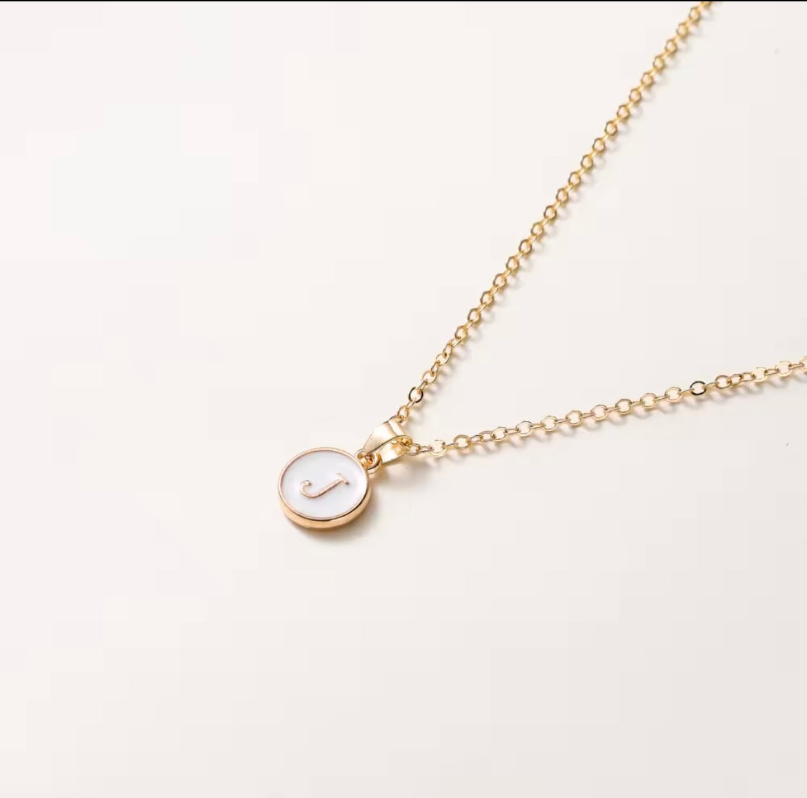 Letter Pendant Necklace