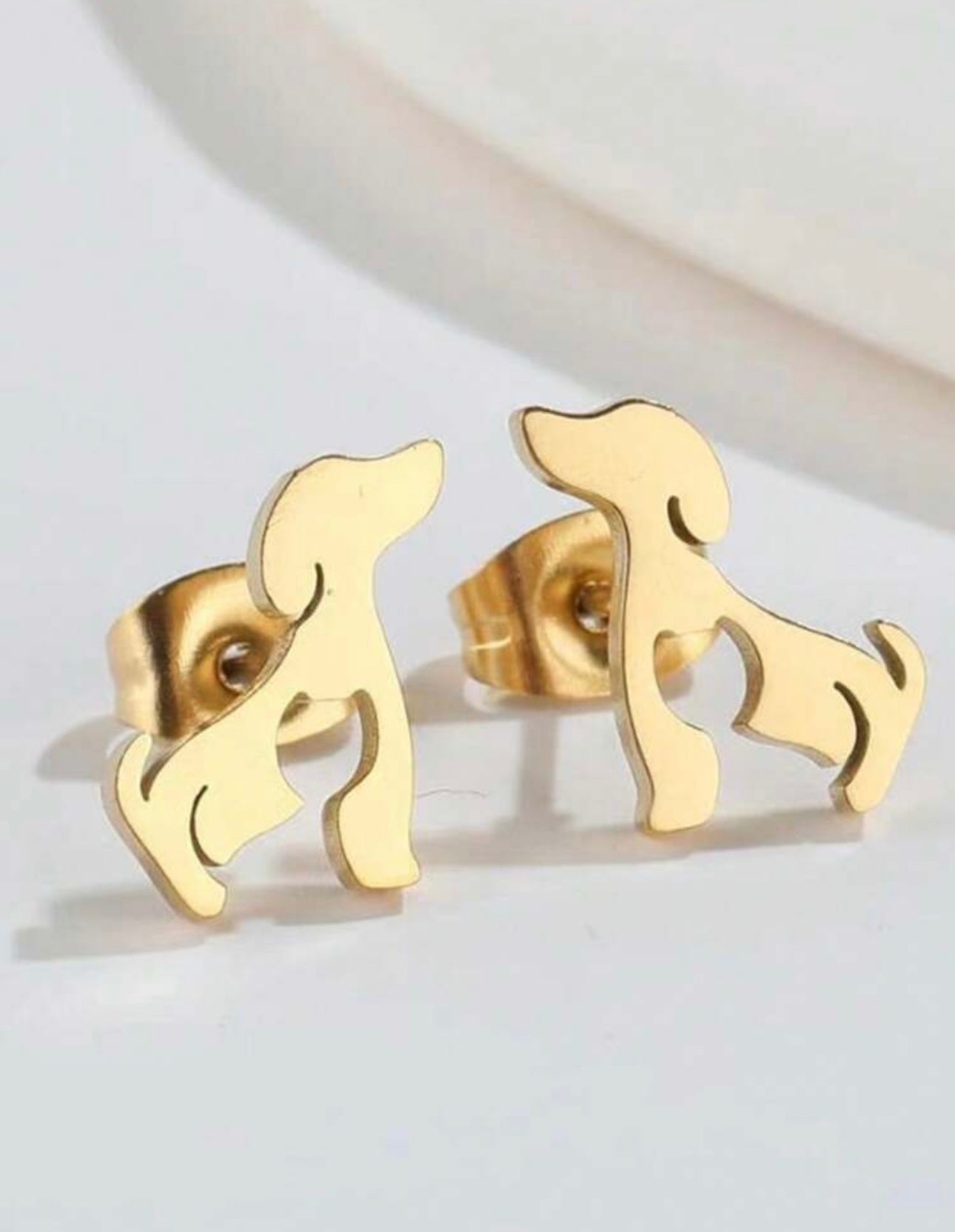 Dog earrings