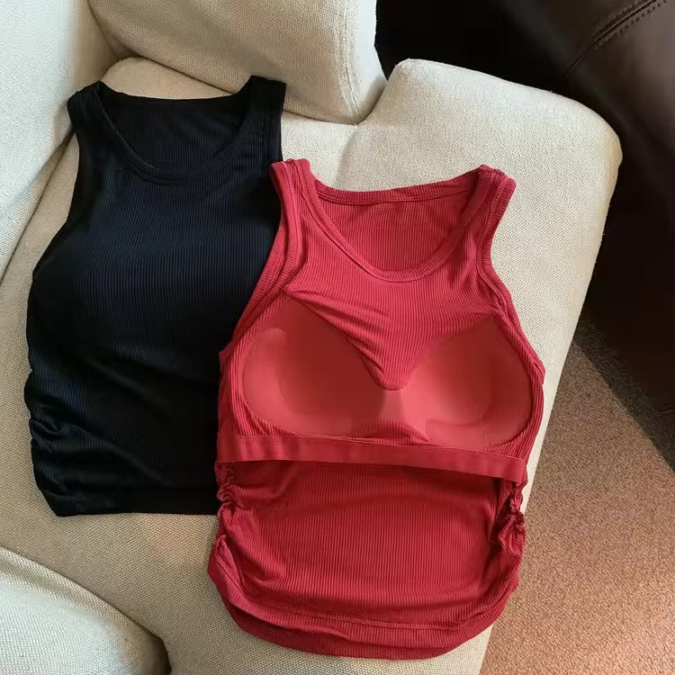 Curve paded top