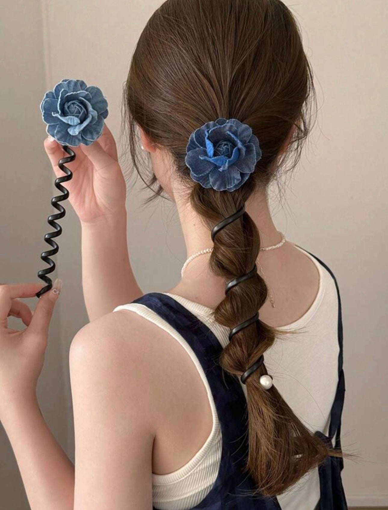 Denim Hair Rope H50